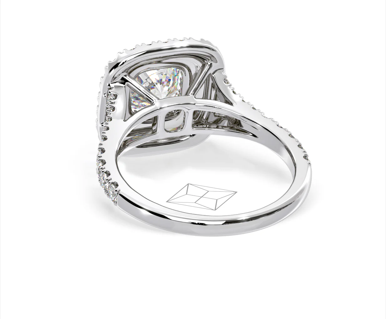 Anastasia GIA Diamond Halo Engagement Ring in Platinum 1.85ct G/VS2 - Image 123