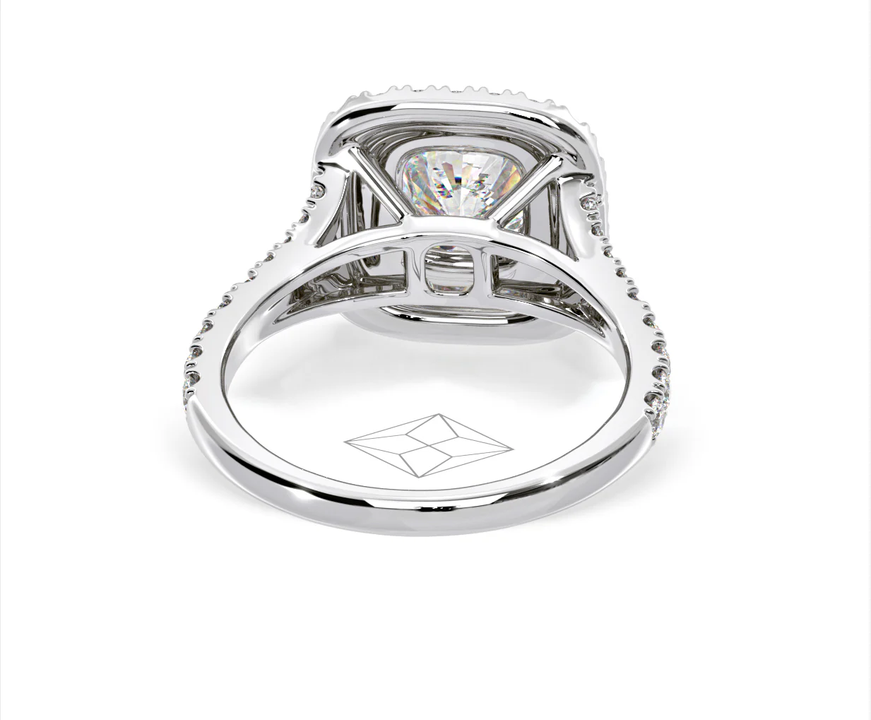 Anastasia GIA Diamond Halo Engagement Ring in Platinum 1.85ct G/VS2 - Image 129