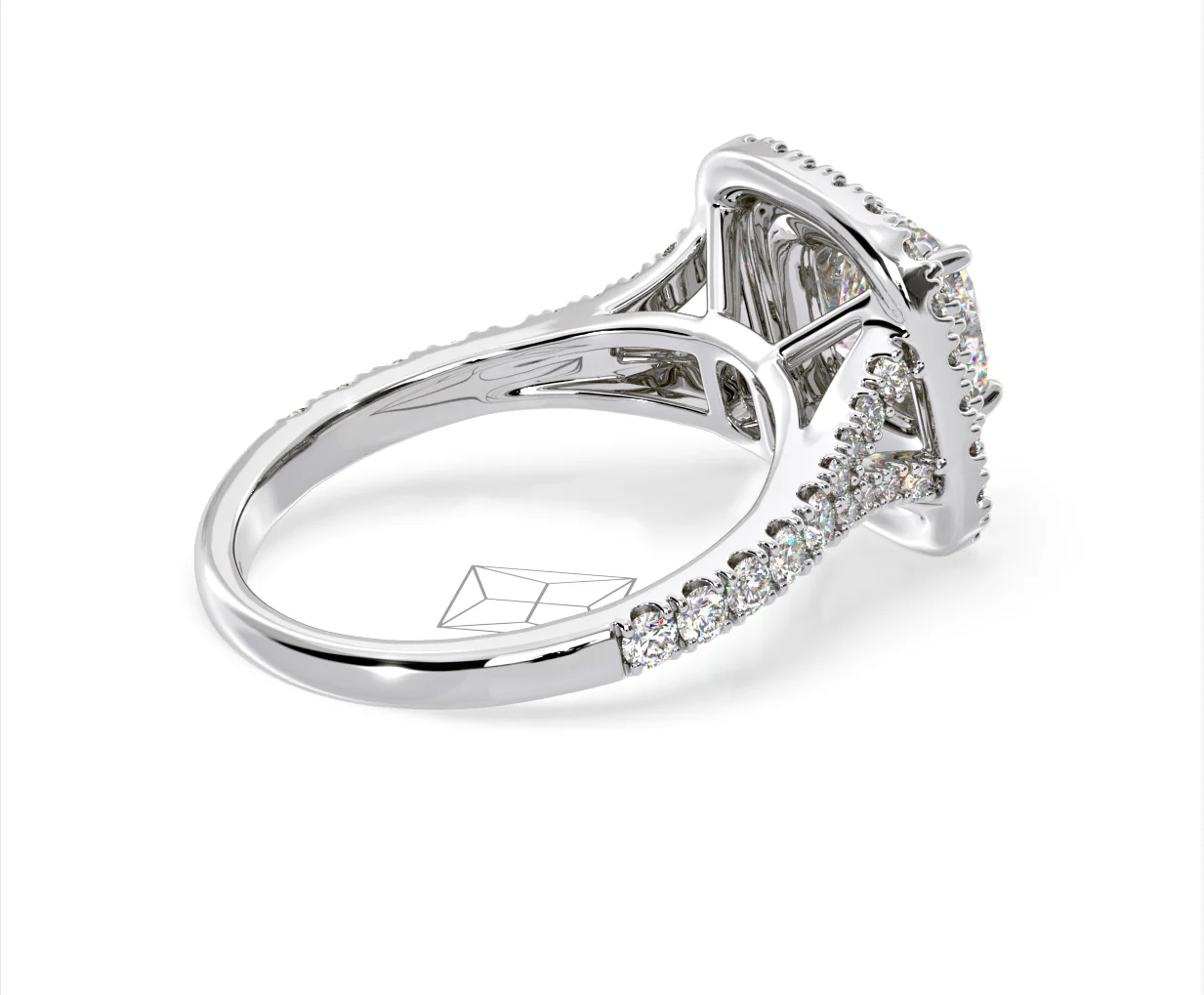 Anastasia GIA Diamond Halo Engagement Ring in Platinum 1.85ct G/VS2 - Image 140