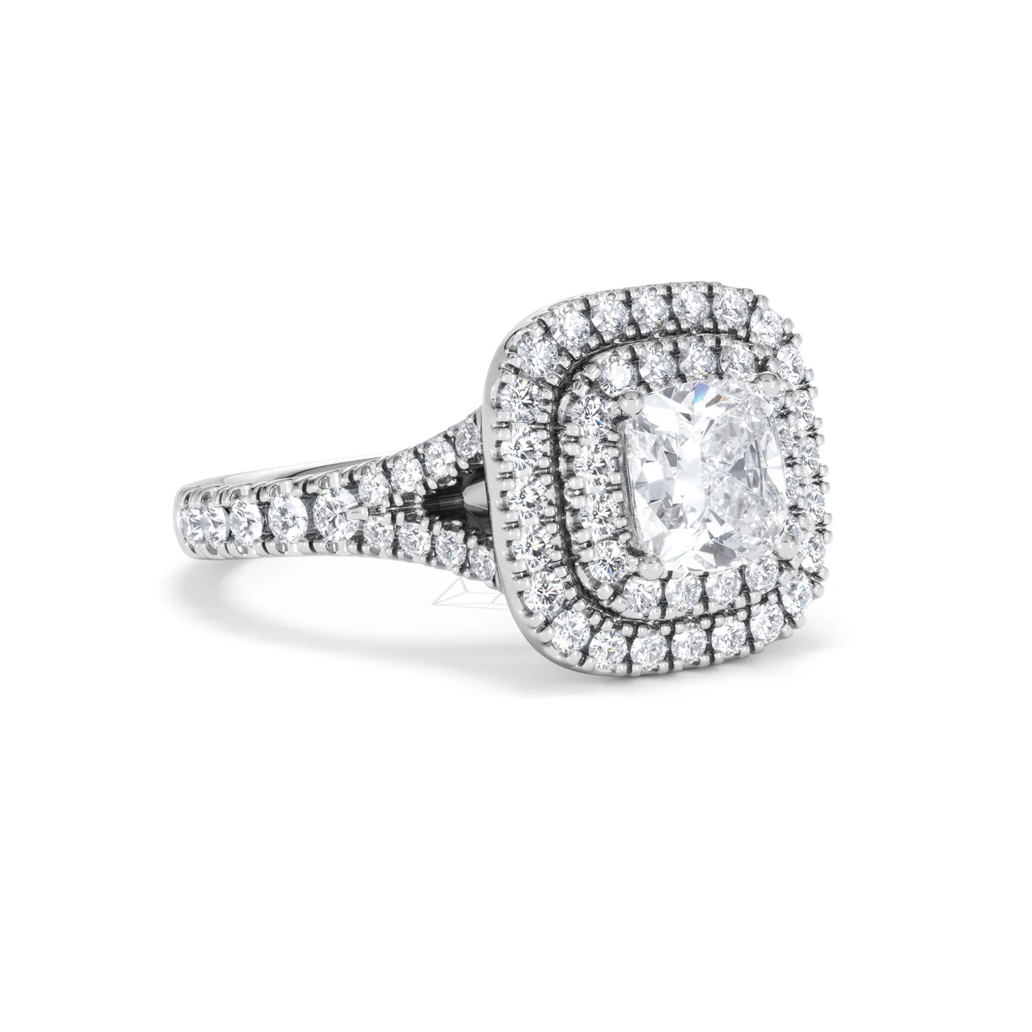 Anastasia GIA Diamond Halo Engagement Ring in Platinum 1.85ct G/VS2 - Image 15