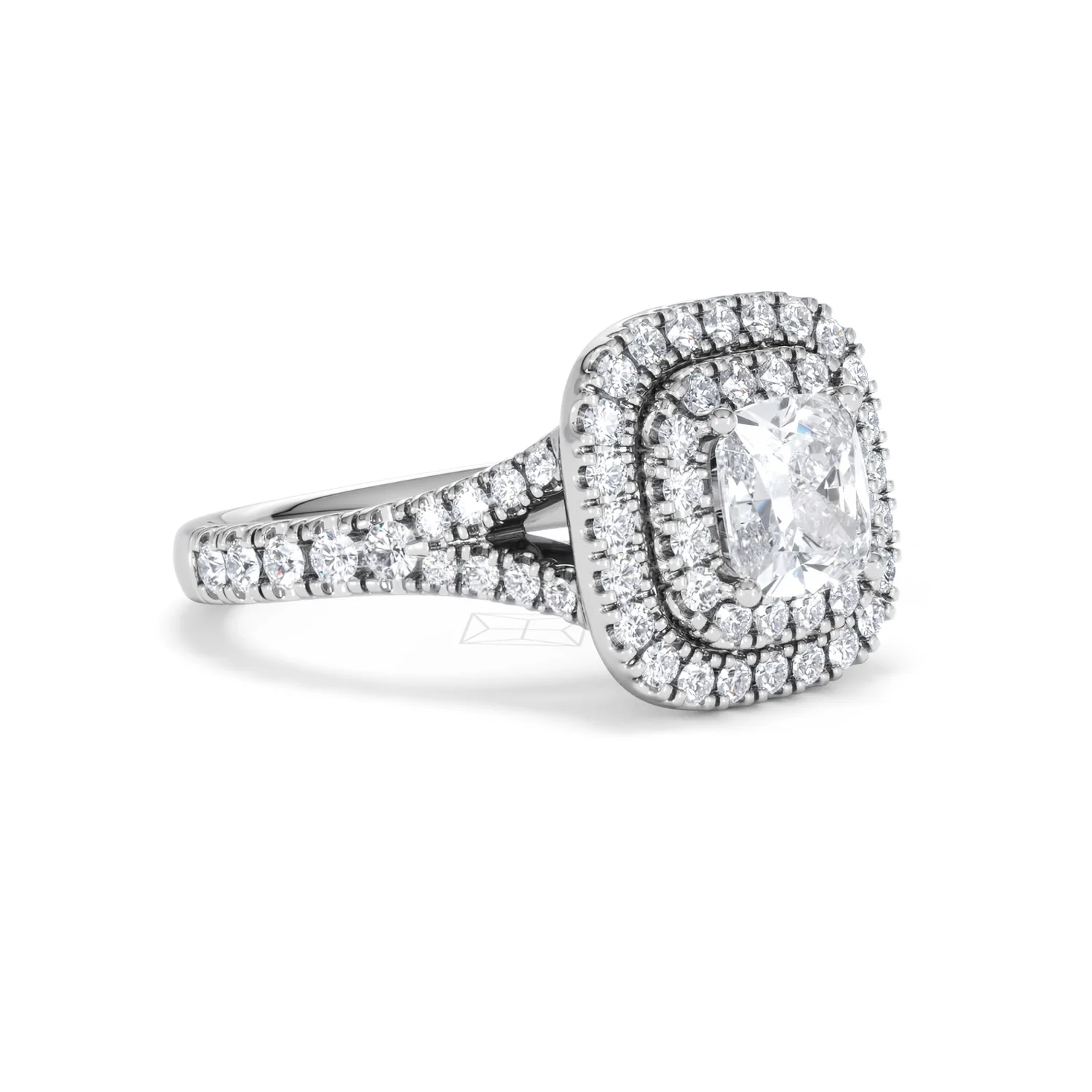Anastasia GIA Diamond Halo Engagement Ring in Platinum 1.85ct G/VS2 - Image 17