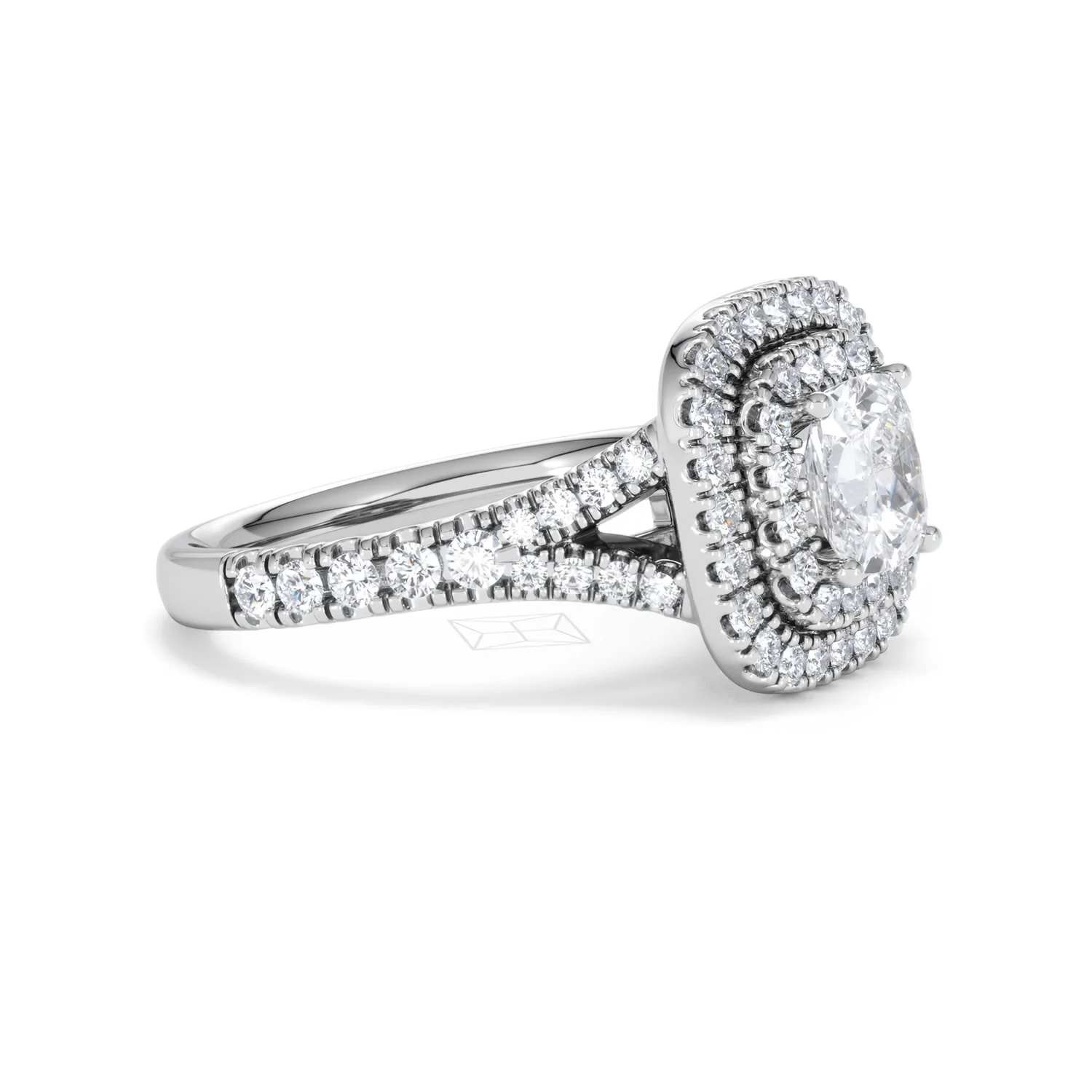 Anastasia GIA Diamond Halo Engagement Ring in Platinum 1.85ct G/VS2 - Image 21
