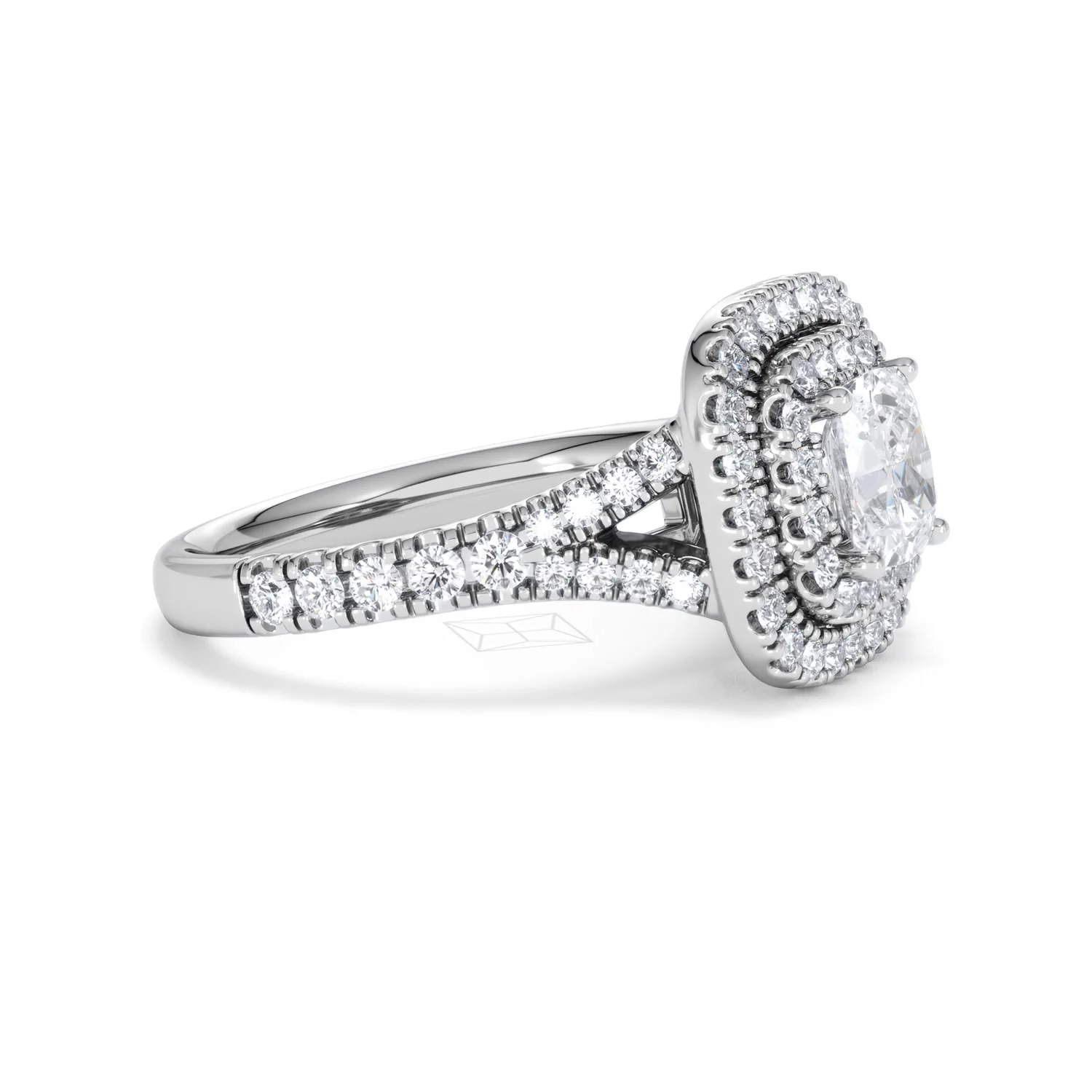 Anastasia GIA Diamond Halo Engagement Ring in Platinum 1.85ct G/VS2 - Image 22