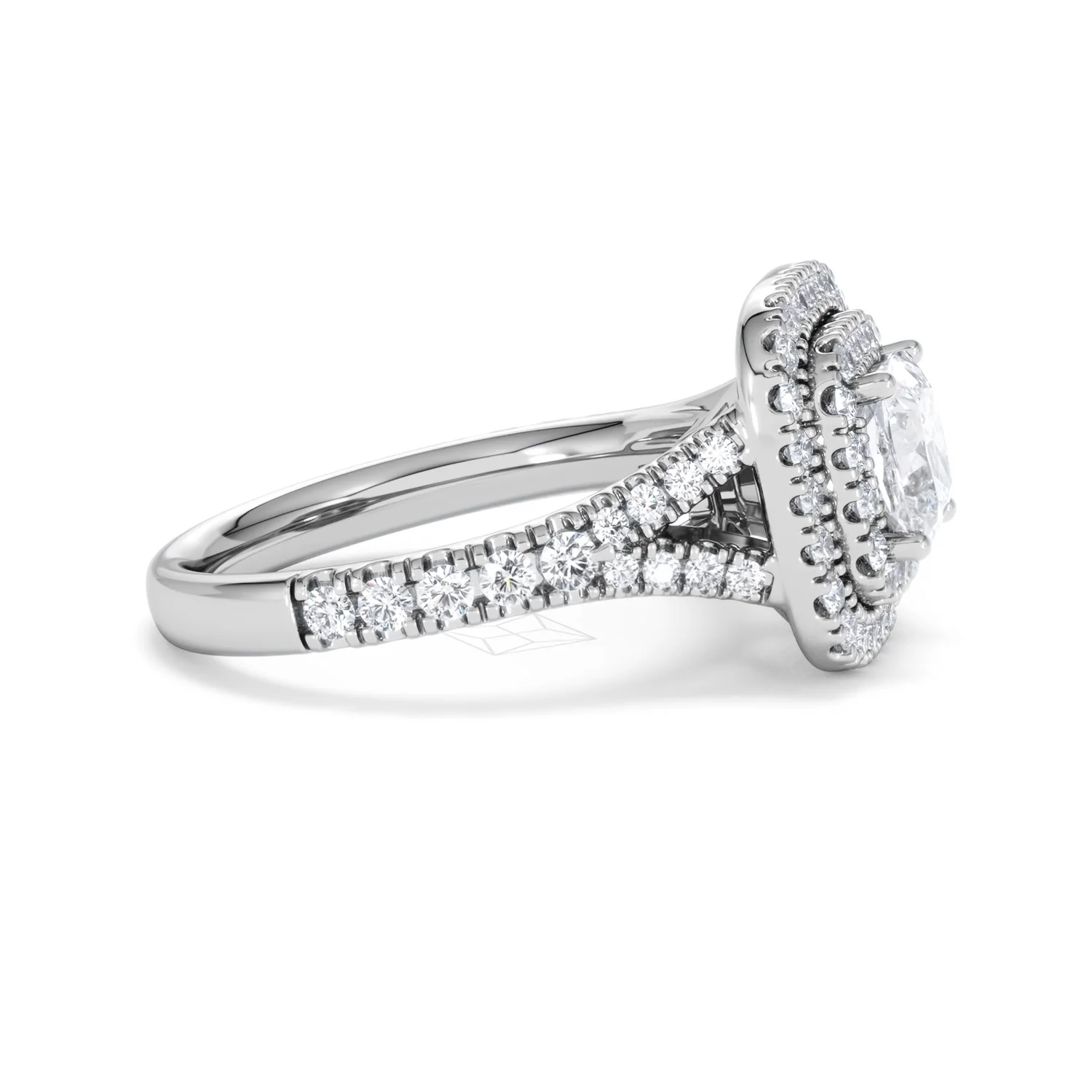 Anastasia GIA Diamond Halo Engagement Ring in Platinum 1.85ct G/VS2 - Image 25