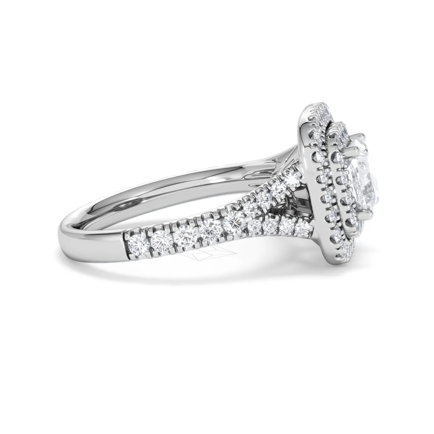 Anastasia GIA Diamond Halo Engagement Ring in Platinum 1.85ct G/VS2 - Image 26