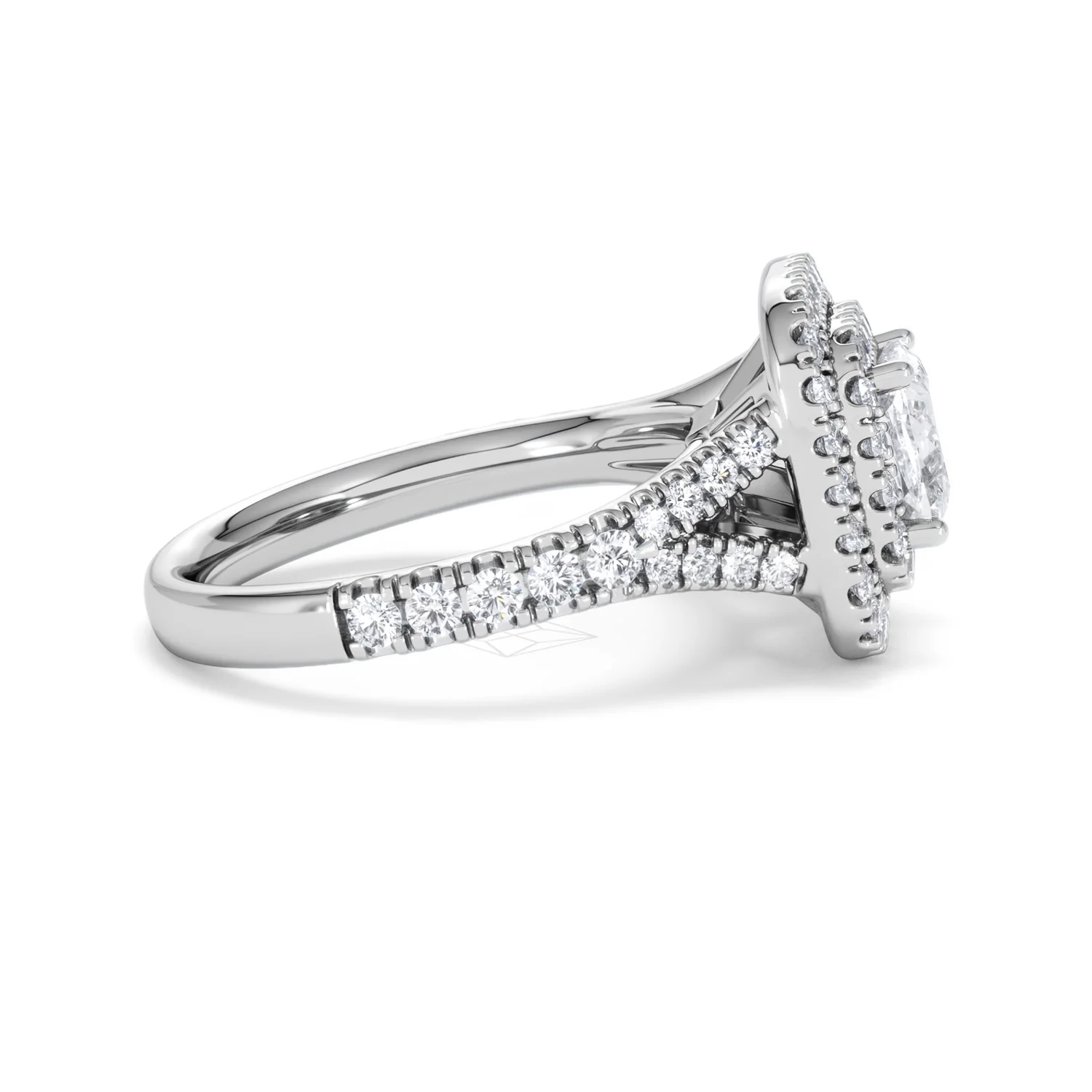 Anastasia GIA Diamond Halo Engagement Ring in Platinum 1.85ct G/VS2 - Image 27