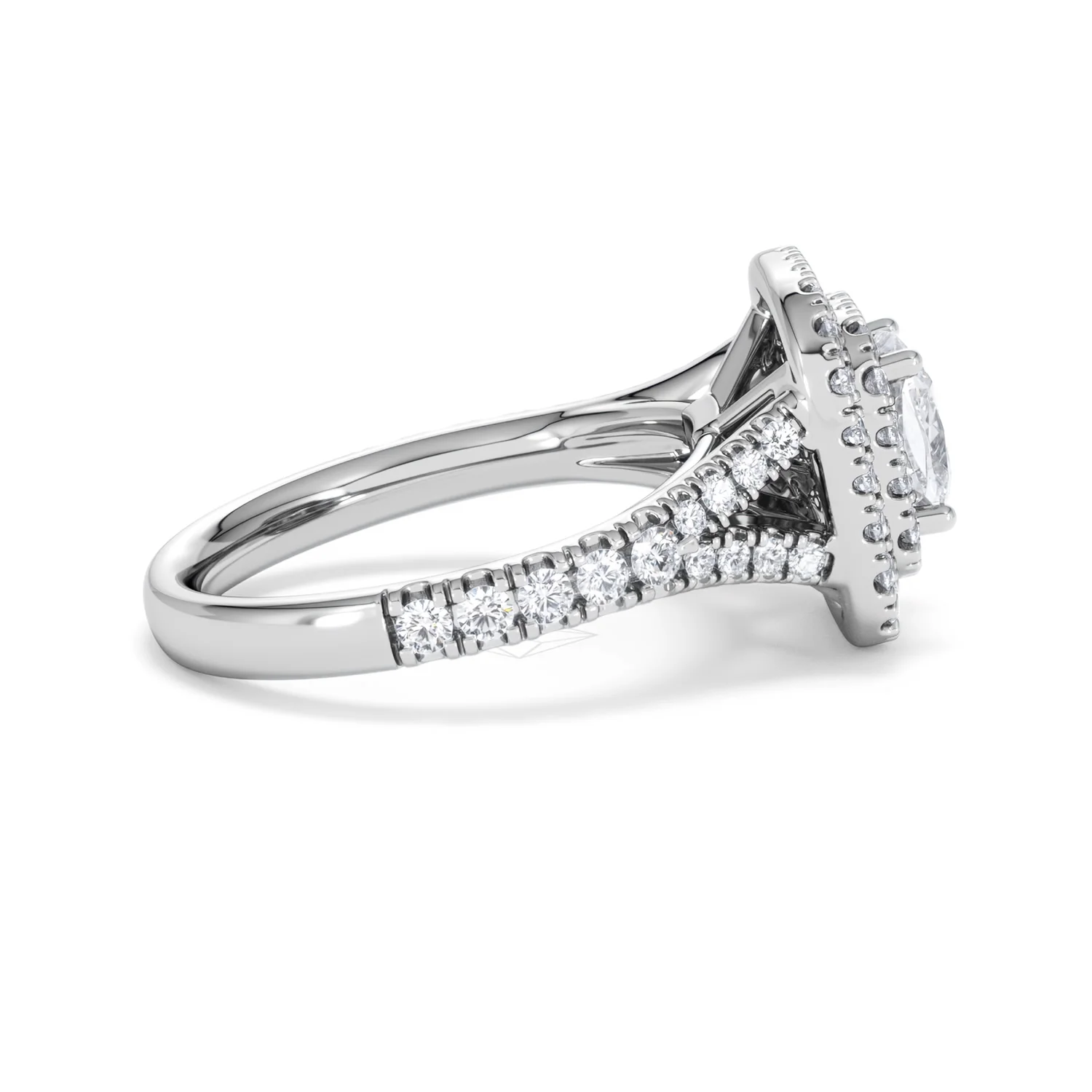 Anastasia GIA Diamond Halo Engagement Ring in Platinum 1.85ct G/VS2 - Image 29