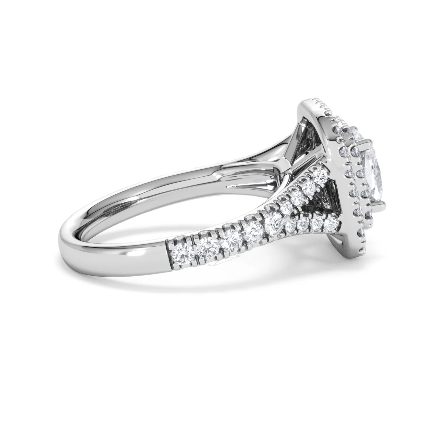 Anastasia GIA Diamond Halo Engagement Ring in Platinum 1.85ct G/VS2 - Image 30