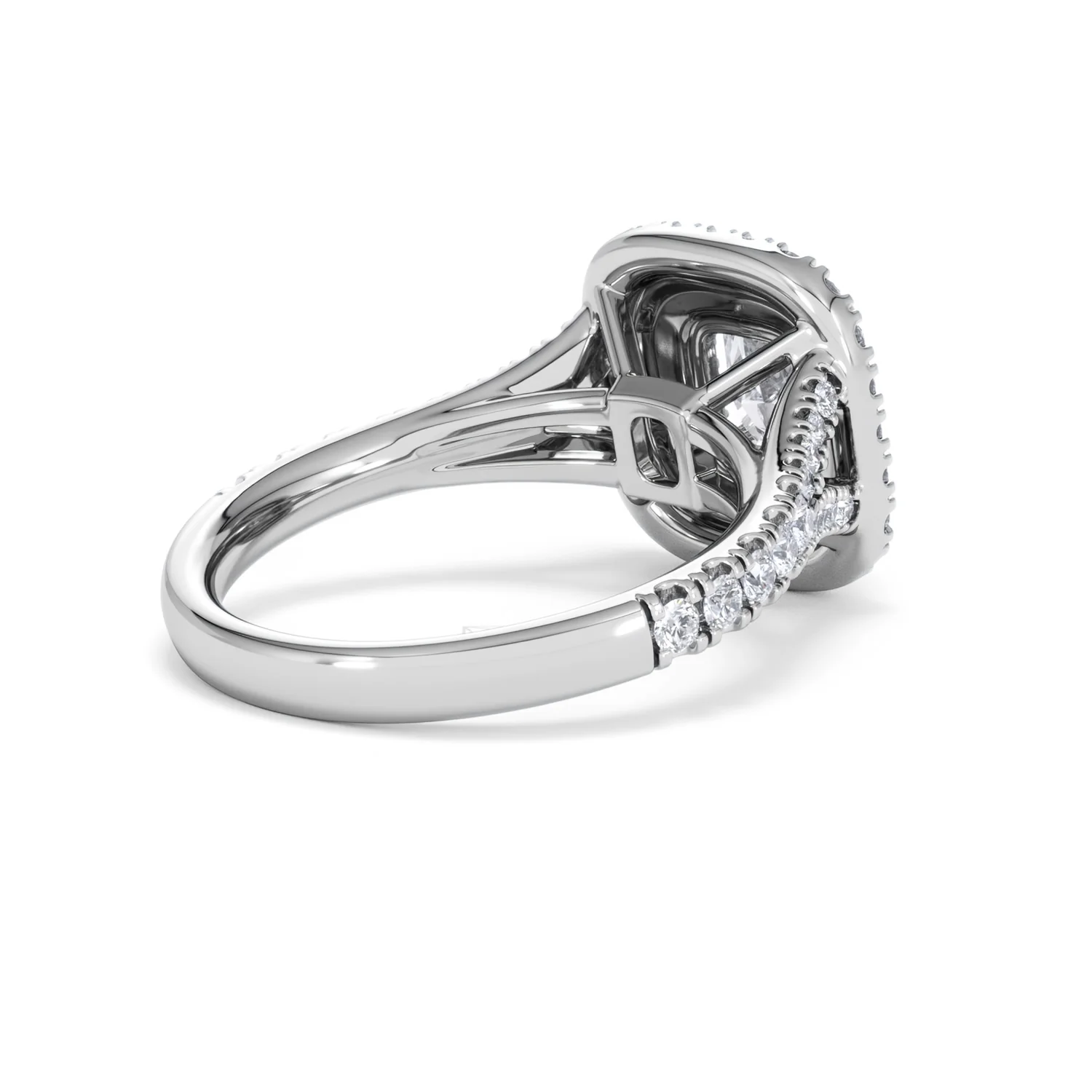Anastasia GIA Diamond Halo Engagement Ring in Platinum 1.85ct G/VS2 - Image 38