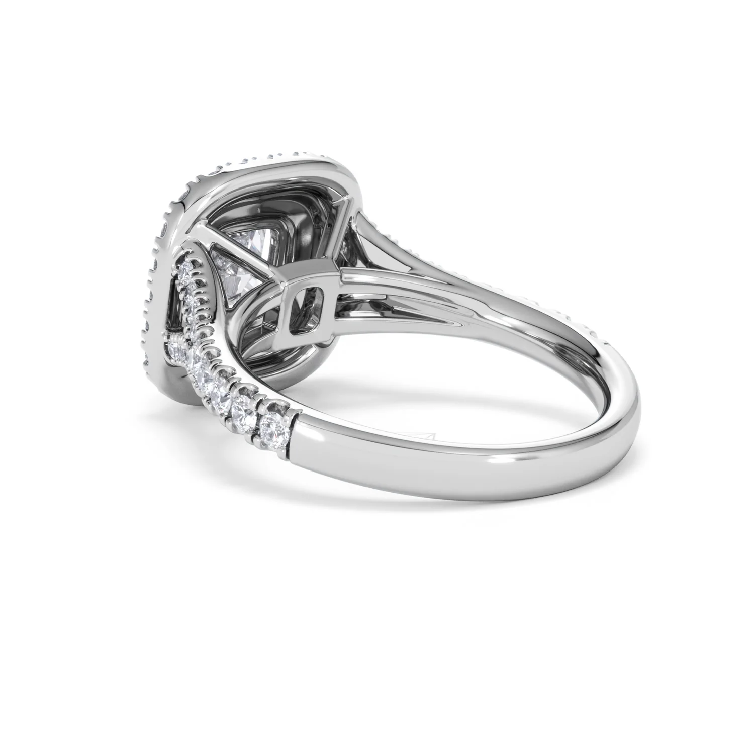 Anastasia GIA Diamond Halo Engagement Ring in Platinum 1.85ct G/VS2 - Image 57