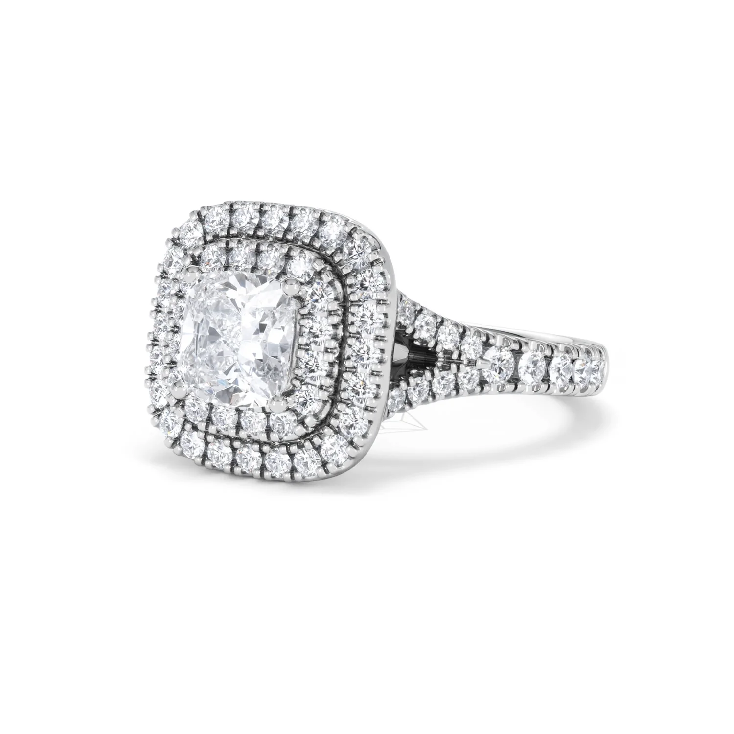 Anastasia GIA Diamond Halo Engagement Ring in Platinum 1.85ct G/VS2 - Image 81