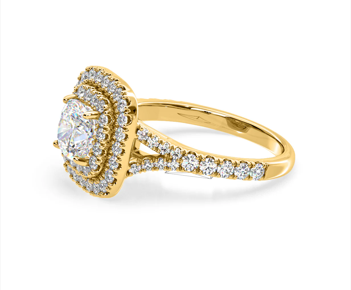 Anastasia Lab Diamond Halo Engagement Ring in 18K Gold 2.15ct F/VS1 - Image 102