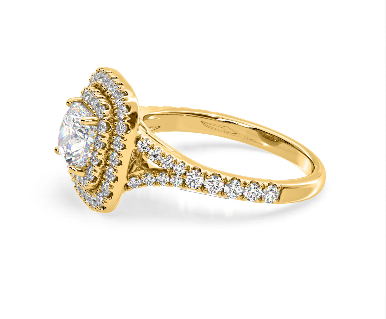 Anastasia Lab Diamond Halo Engagement Ring in 18K Gold 2.15ct F/VS1 - Image 104