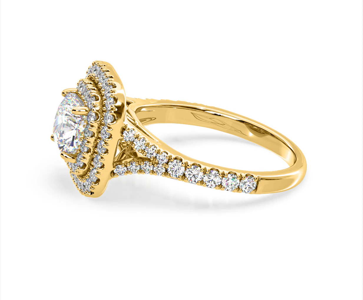 Anastasia Lab Diamond Halo Engagement Ring in 18K Gold 2.15ct F/VS1 - Image 105