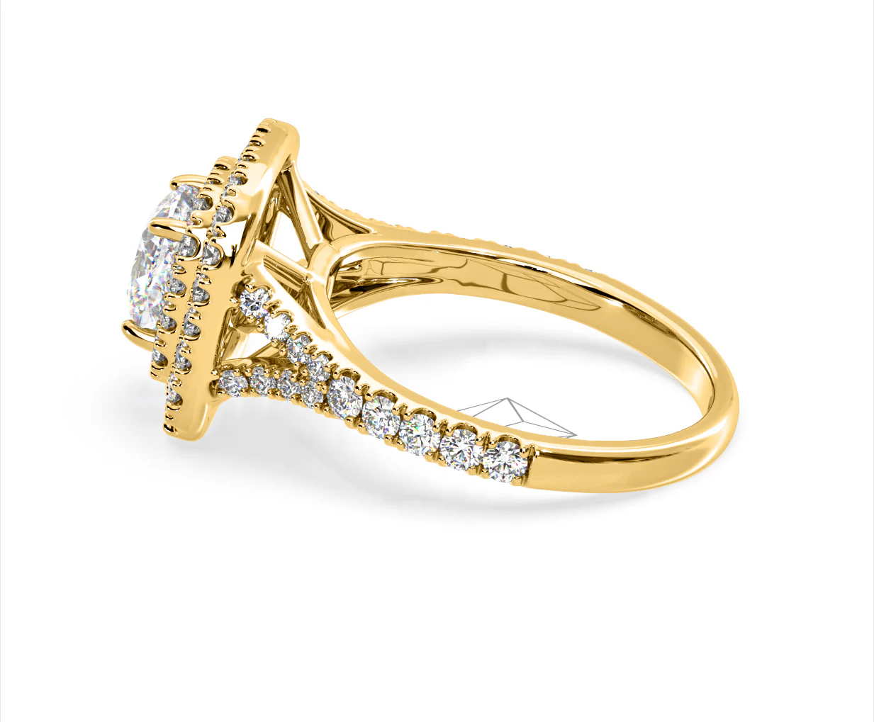 Anastasia Lab Diamond Halo Engagement Ring in 18K Gold 2.15ct F/VS1 - Image 110
