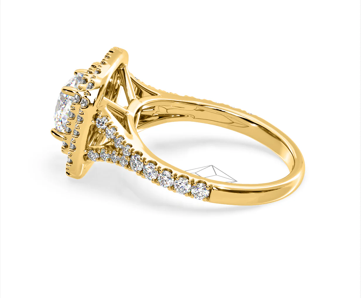 Anastasia Lab Diamond Halo Engagement Ring in 18K Gold 2.15ct F/VS1 - Image 111