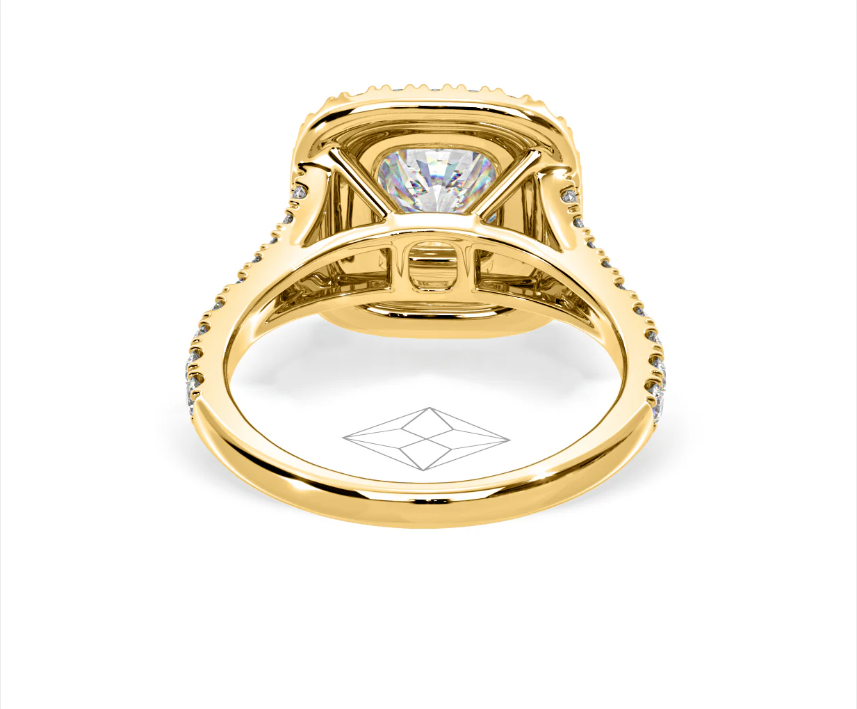 Anastasia Lab Diamond Halo Engagement Ring in 18K Gold 2.15ct F/VS1 - Image 128