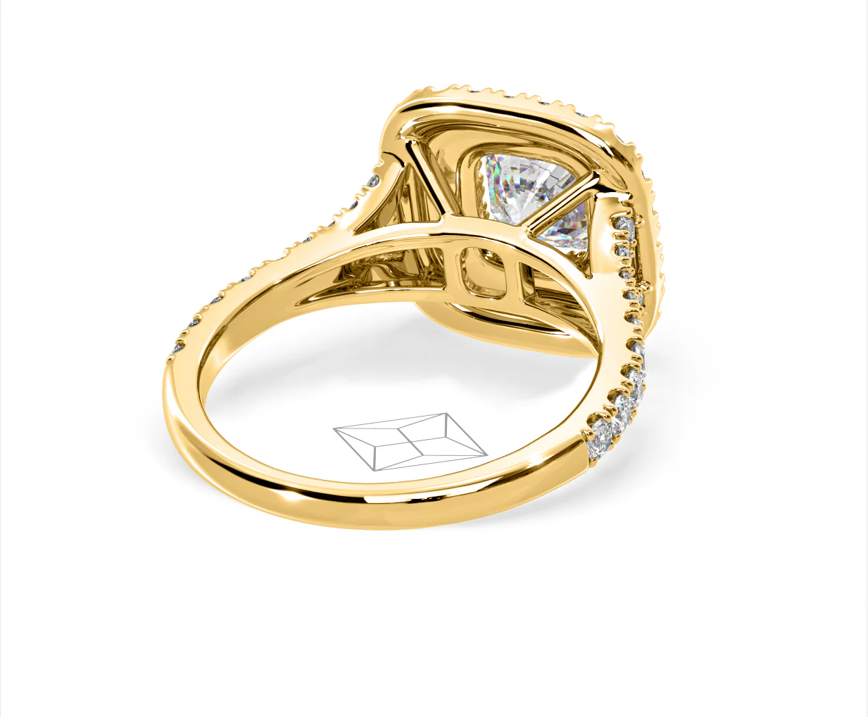 Anastasia Lab Diamond Halo Engagement Ring in 18K Gold 2.15ct F/VS1 - Image 133