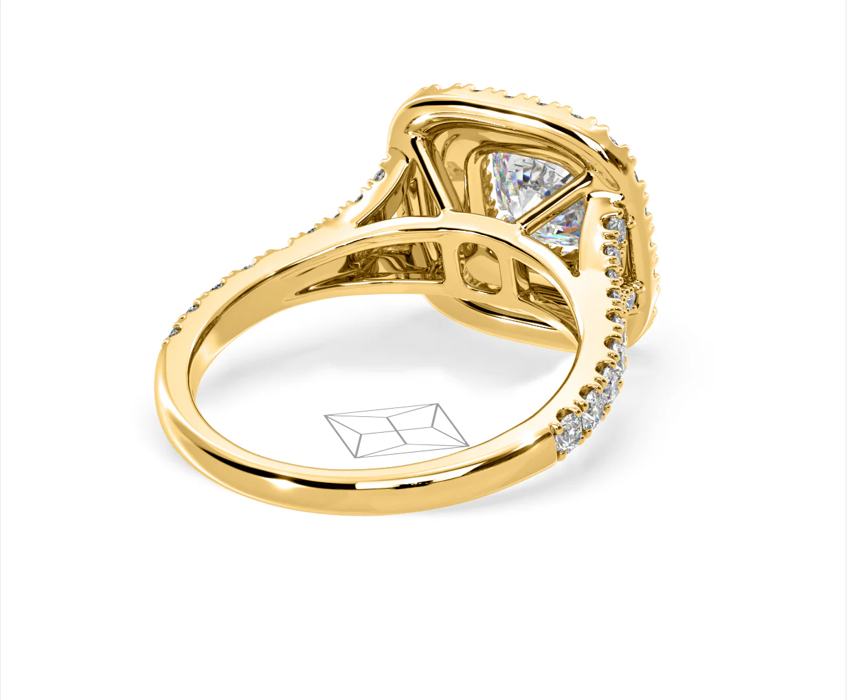 Anastasia Lab Diamond Halo Engagement Ring in 18K Gold 2.15ct F/VS1 - Image 134