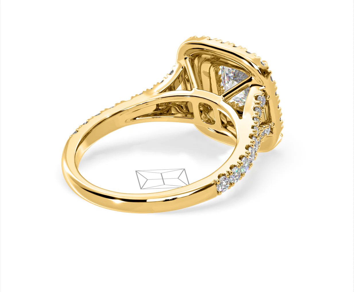 Anastasia Lab Diamond Halo Engagement Ring in 18K Gold 2.15ct F/VS1 - Image 136