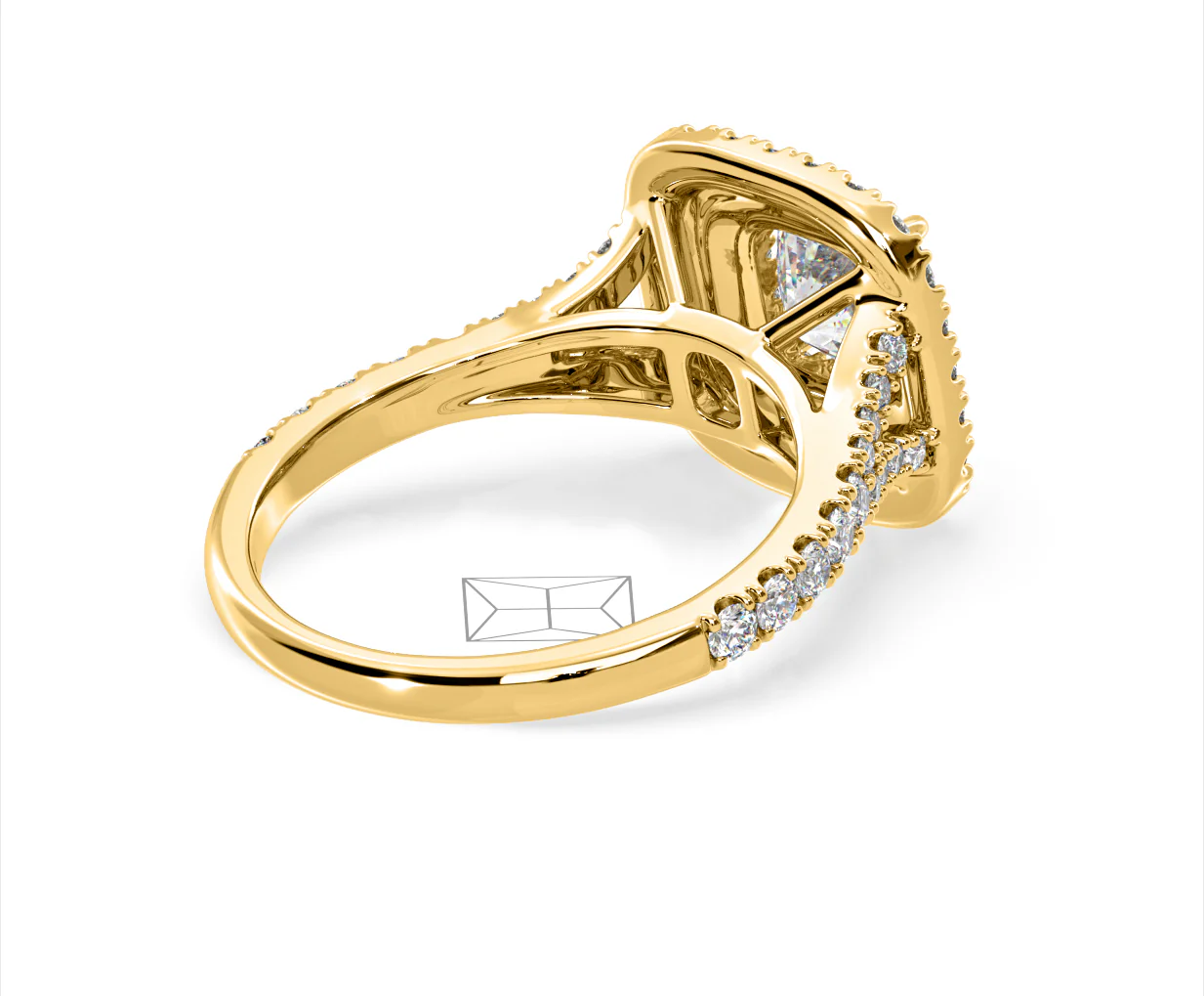 Anastasia Lab Diamond Halo Engagement Ring in 18K Gold 2.15ct F/VS1 - Image 137