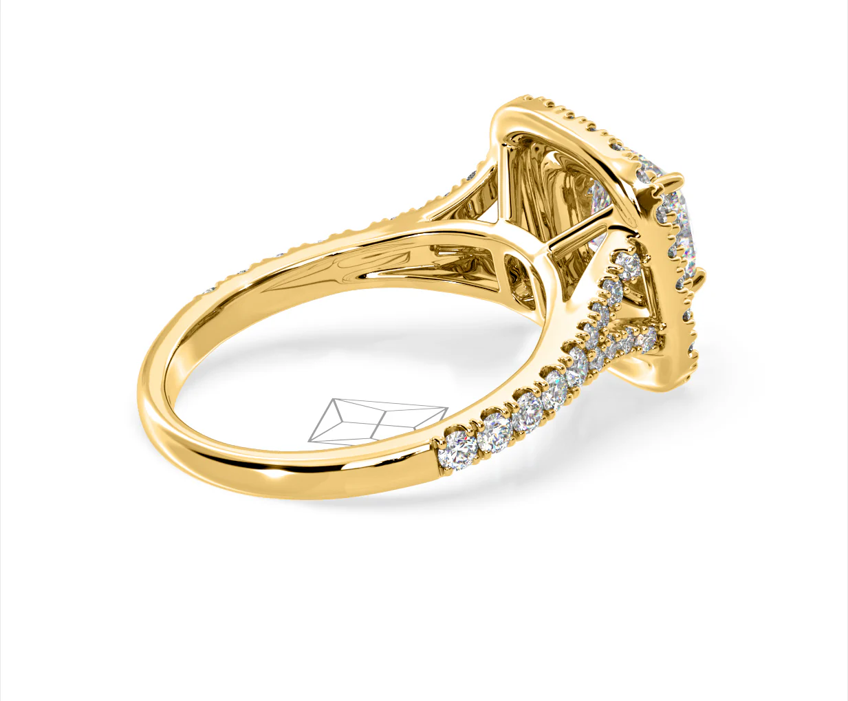Anastasia Lab Diamond Halo Engagement Ring in 18K Gold 2.15ct F/VS1 - Image 140
