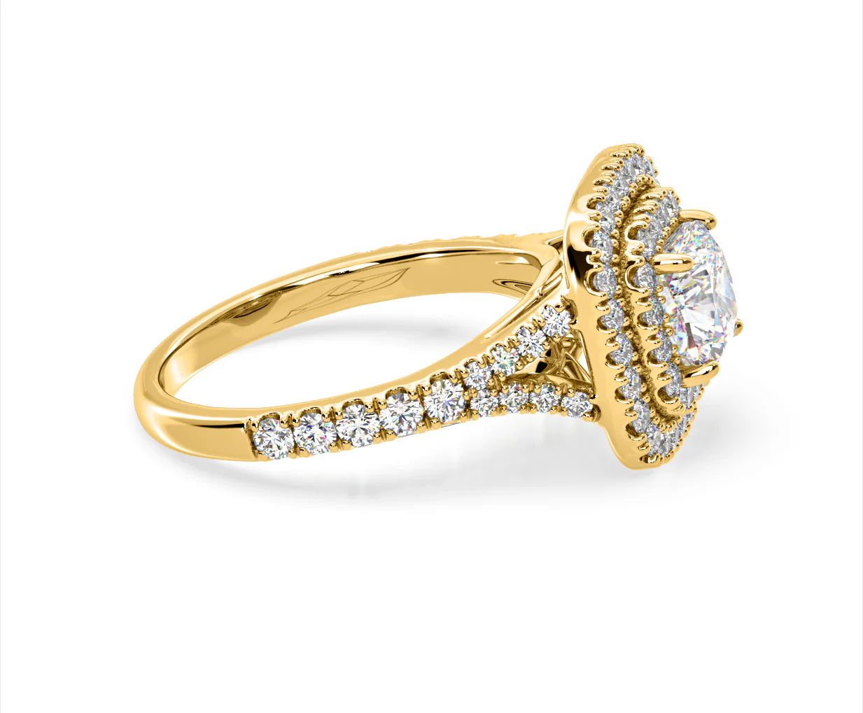Anastasia Lab Diamond Halo Engagement Ring in 18K Gold 2.15ct F/VS1 - Image 150