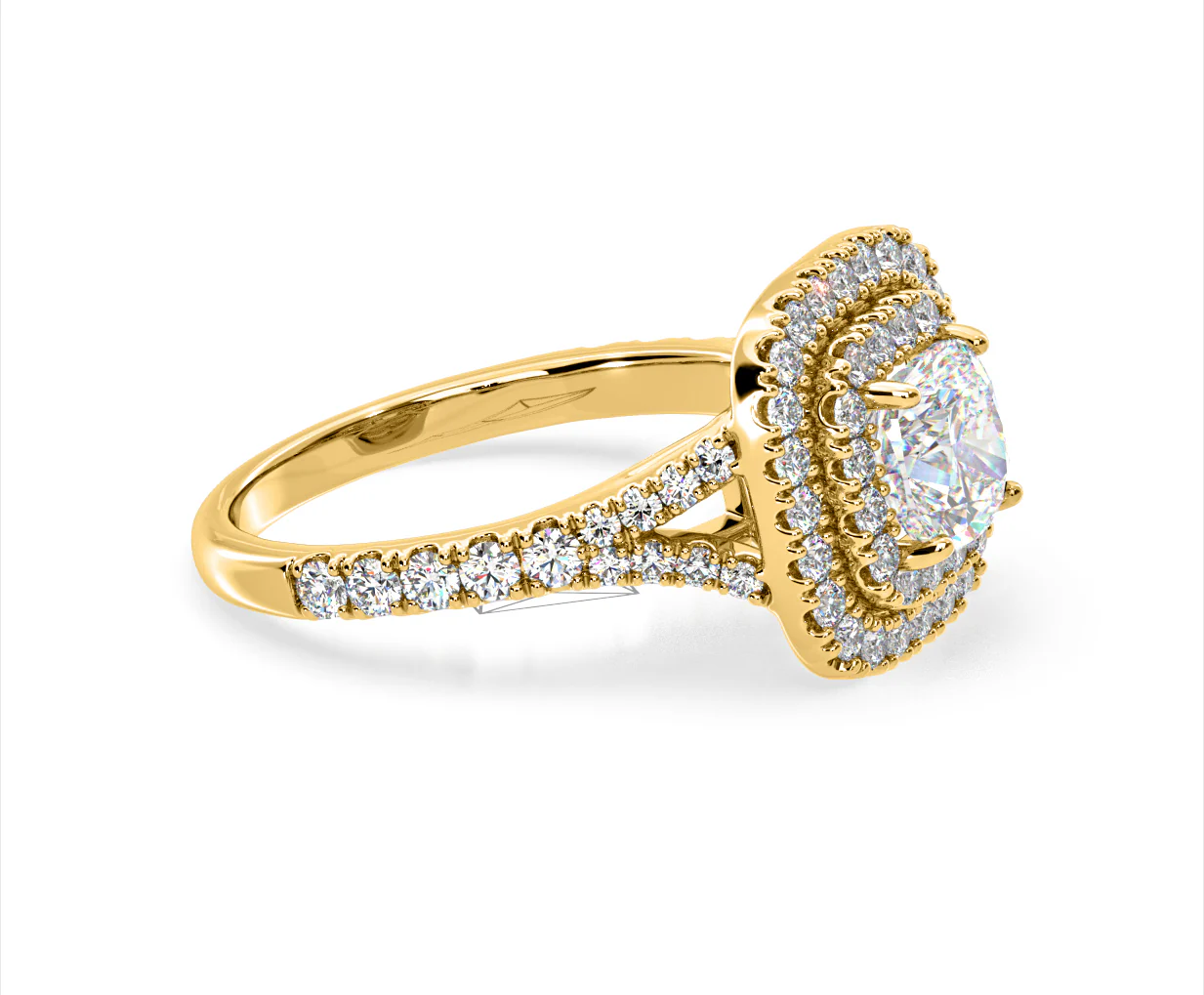 Anastasia Lab Diamond Halo Engagement Ring in 18K Gold 2.15ct F/VS1 - Image 153