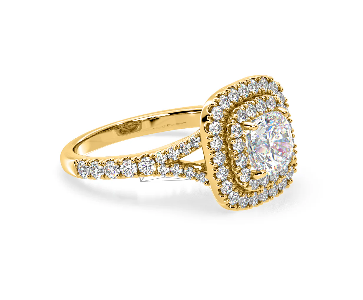 Anastasia Lab Diamond Halo Engagement Ring in 18K Gold 2.15ct F/VS1 - Image 156