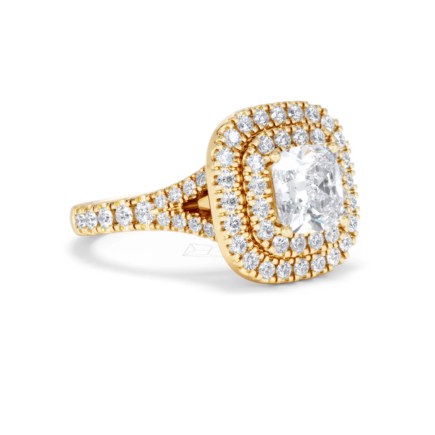 Anastasia Lab Diamond Halo Engagement Ring in 18K Gold 2.15ct F/VS1 - Image 16