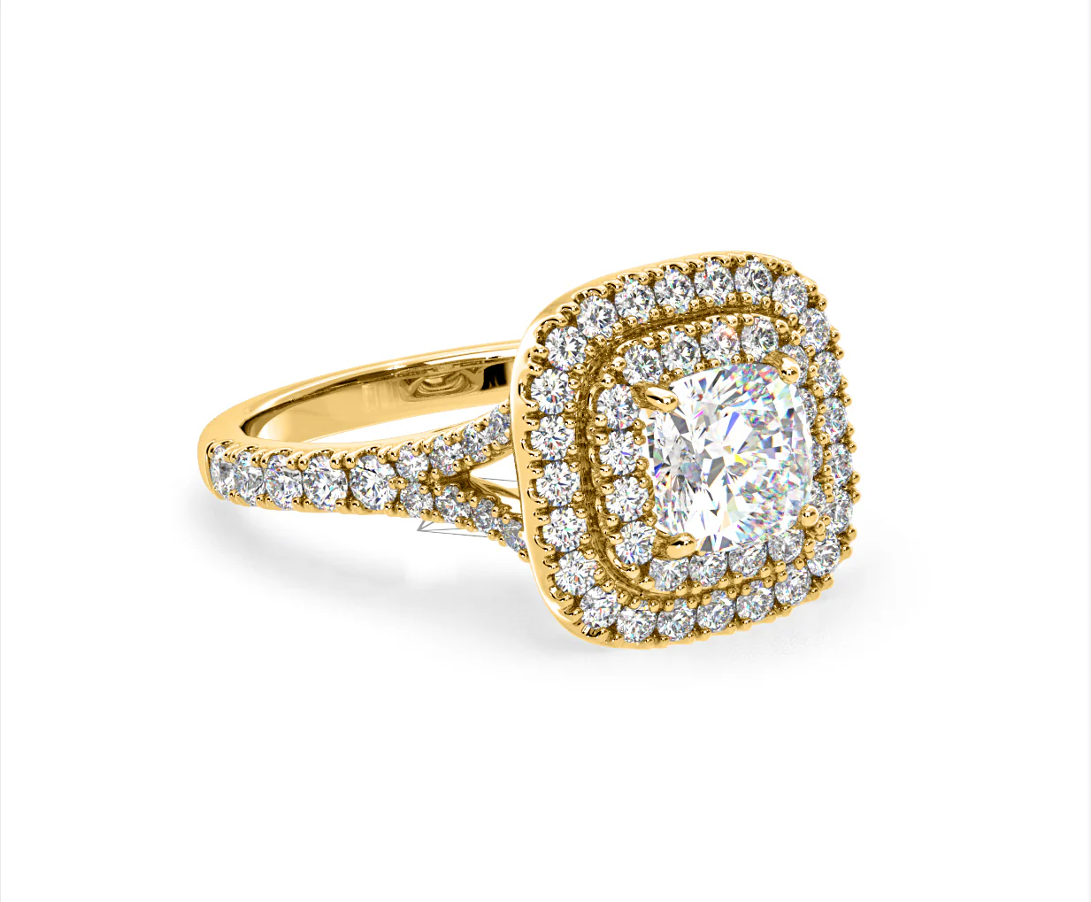 Anastasia Lab Diamond Halo Engagement Ring in 18K Gold 2.15ct F/VS1 - Image 160