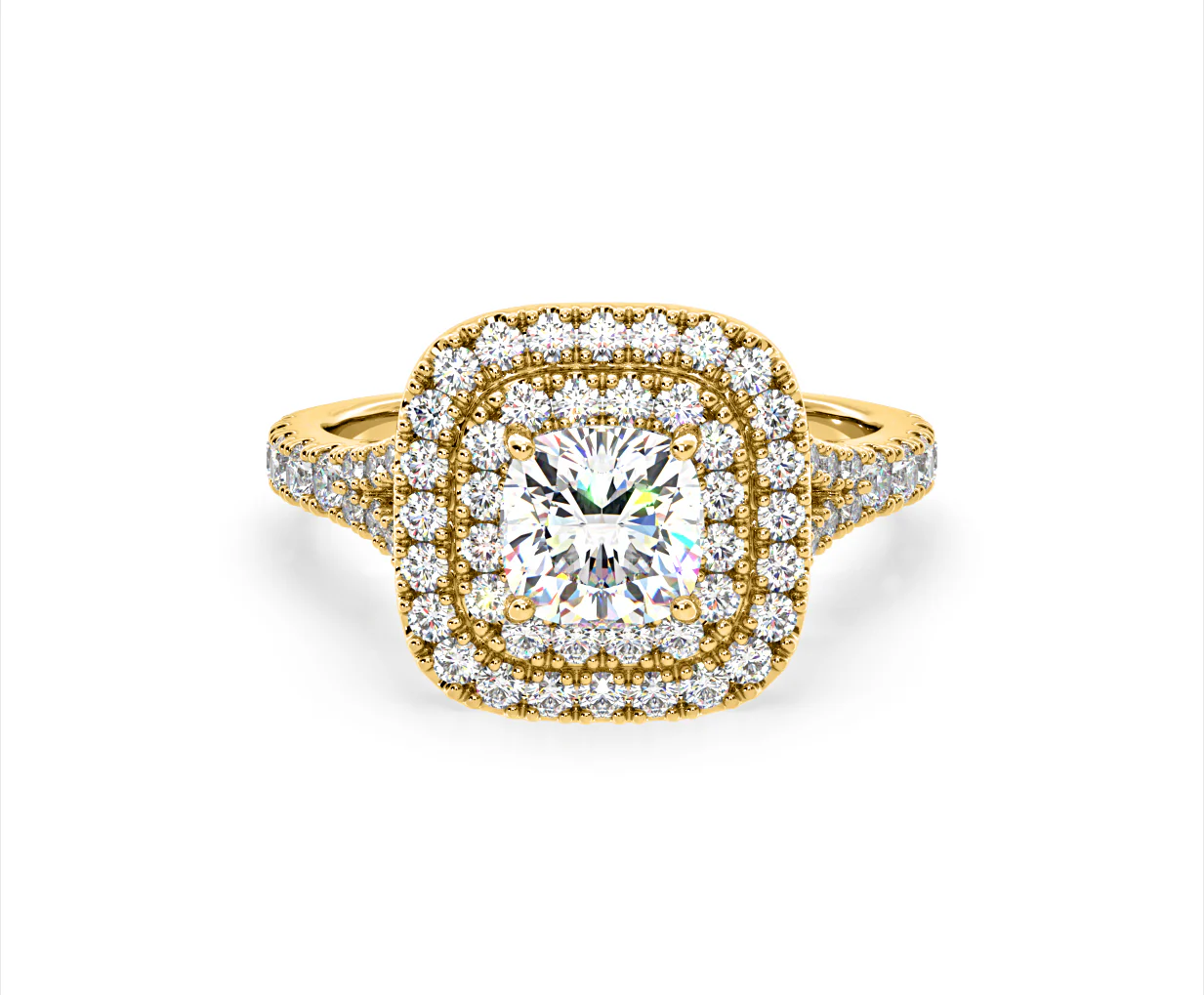 Anastasia Lab Diamond Halo Engagement Ring in 18K Gold 2.15ct F/VS1 - Image 167