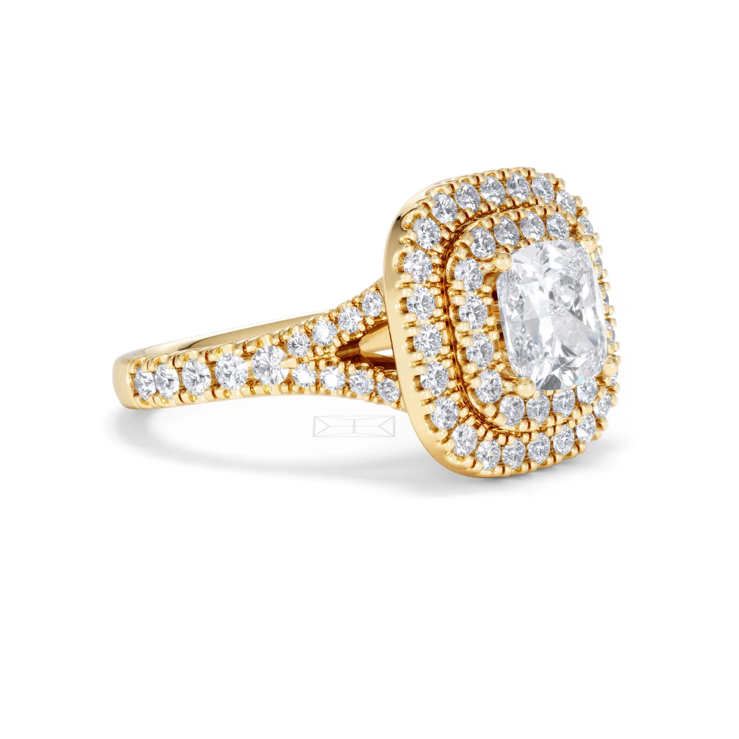 Anastasia Lab Diamond Halo Engagement Ring in 18K Gold 2.15ct F/VS1 - Image 18