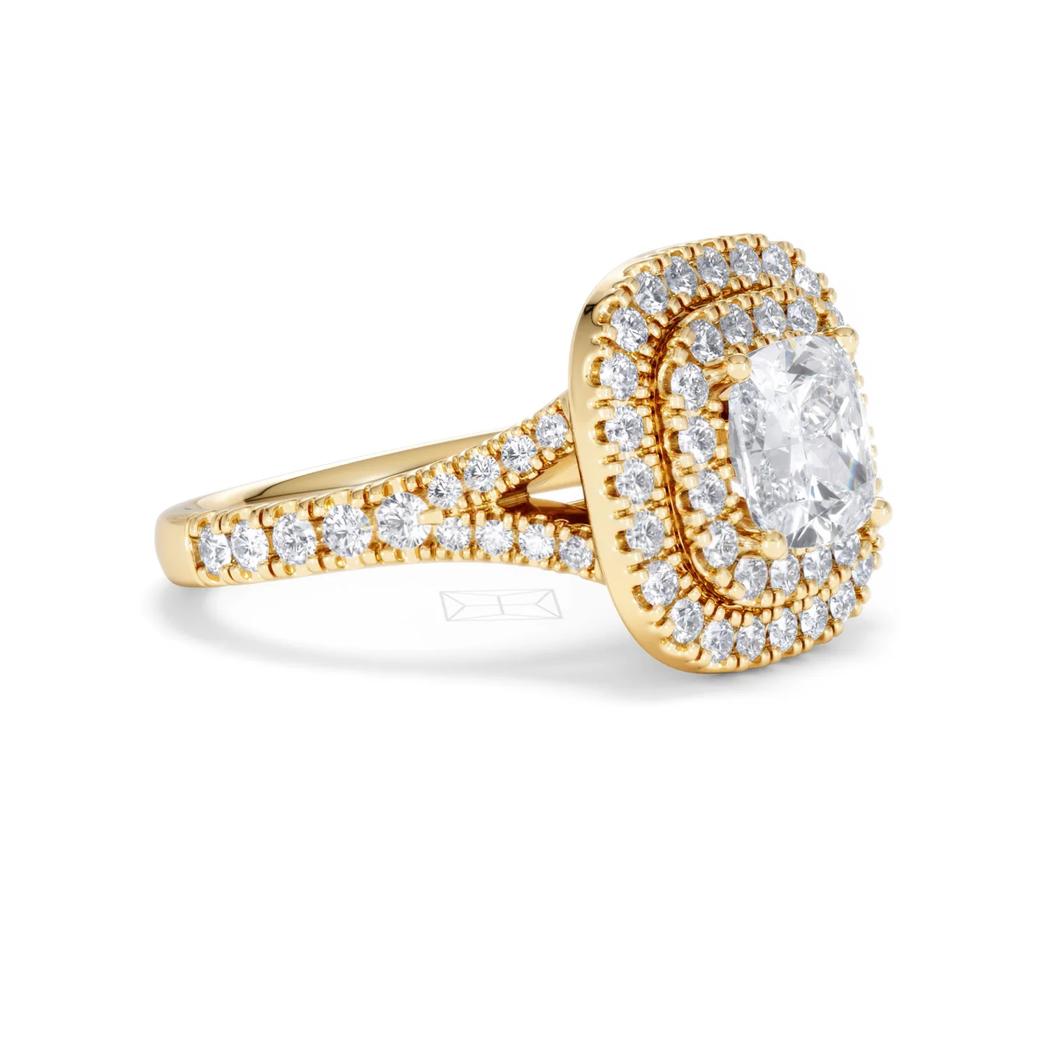 Anastasia Lab Diamond Halo Engagement Ring in 18K Gold 2.15ct F/VS1 - Image 19