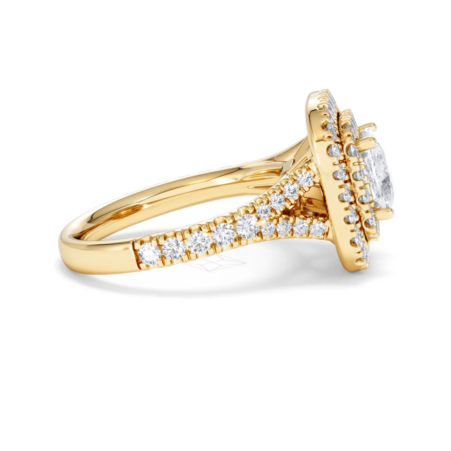Anastasia Lab Diamond Halo Engagement Ring in 18K Gold 2.15ct F/VS1 - Image 27