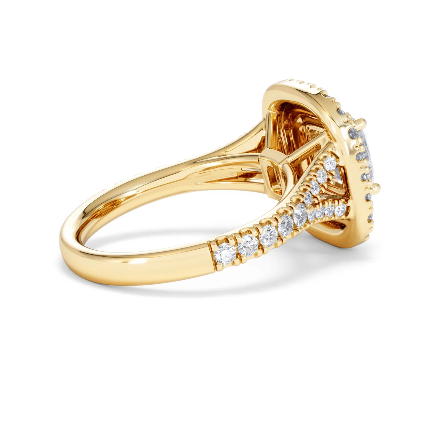 Anastasia Lab Diamond Halo Engagement Ring in 18K Gold 2.15ct F/VS1 - Image 34