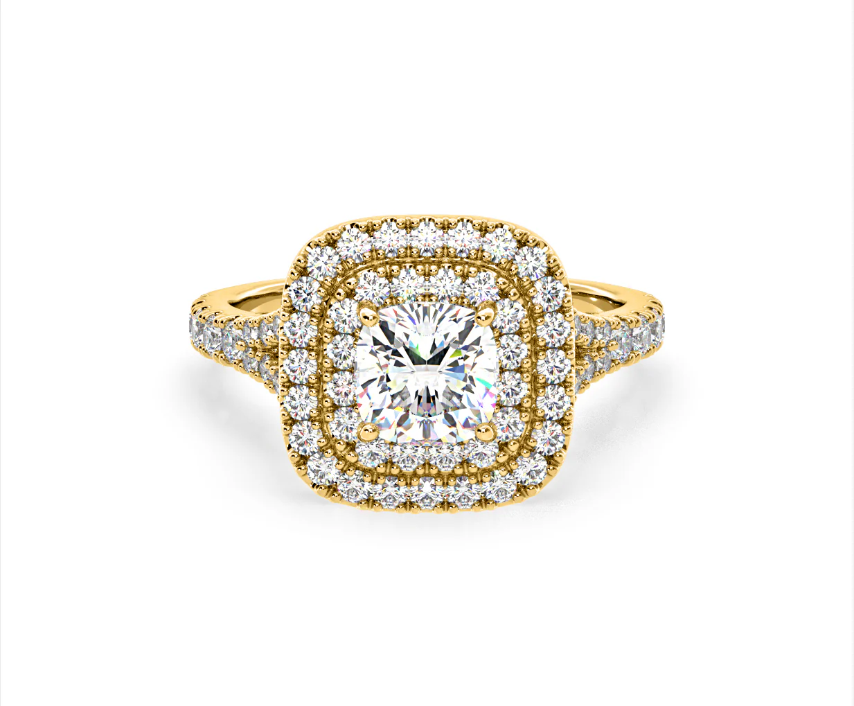Anastasia Lab Diamond Halo Engagement Ring in 18K Gold 2.15ct F/VS1 - Image 88