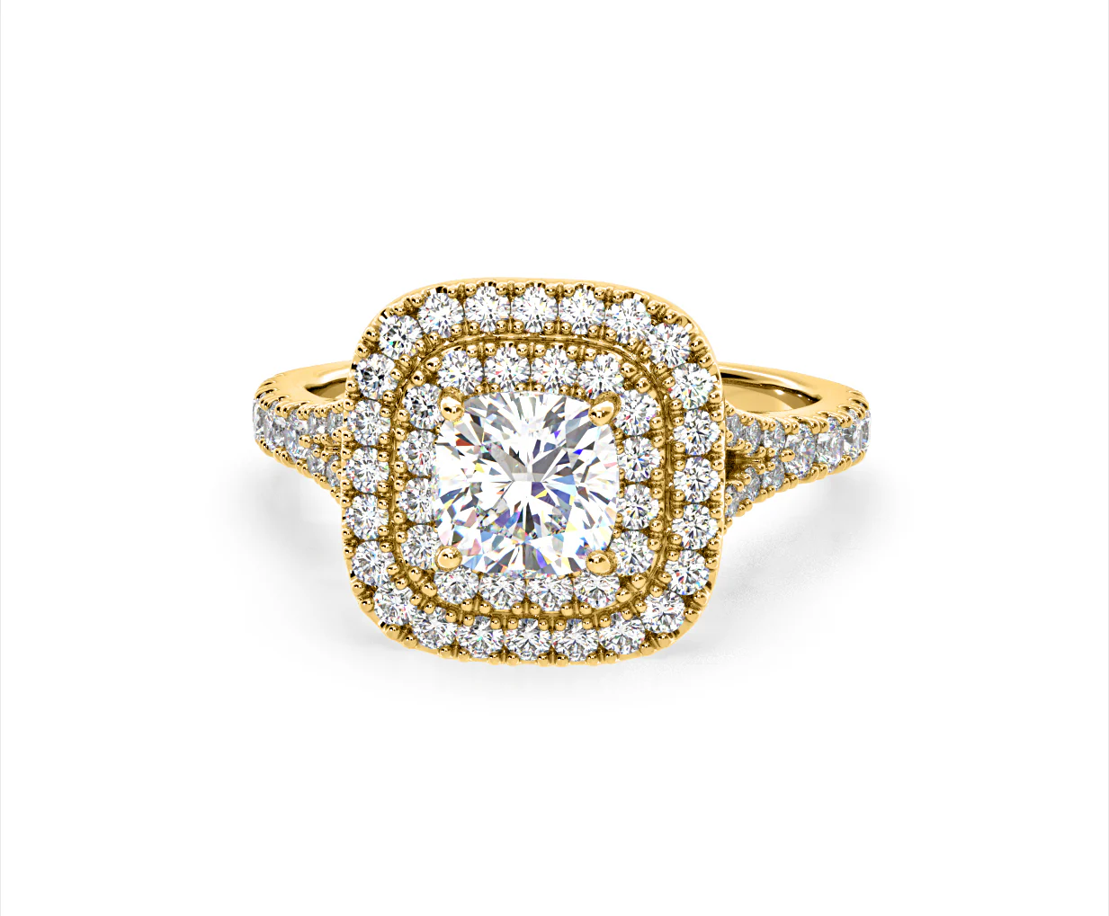 Anastasia Lab Diamond Halo Engagement Ring in 18K Gold 2.15ct F/VS1 - Image 89