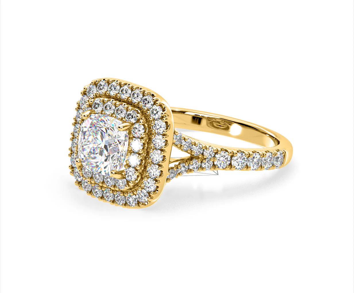 Anastasia Lab Diamond Halo Engagement Ring in 18K Gold 2.15ct F/VS1 - Image 97