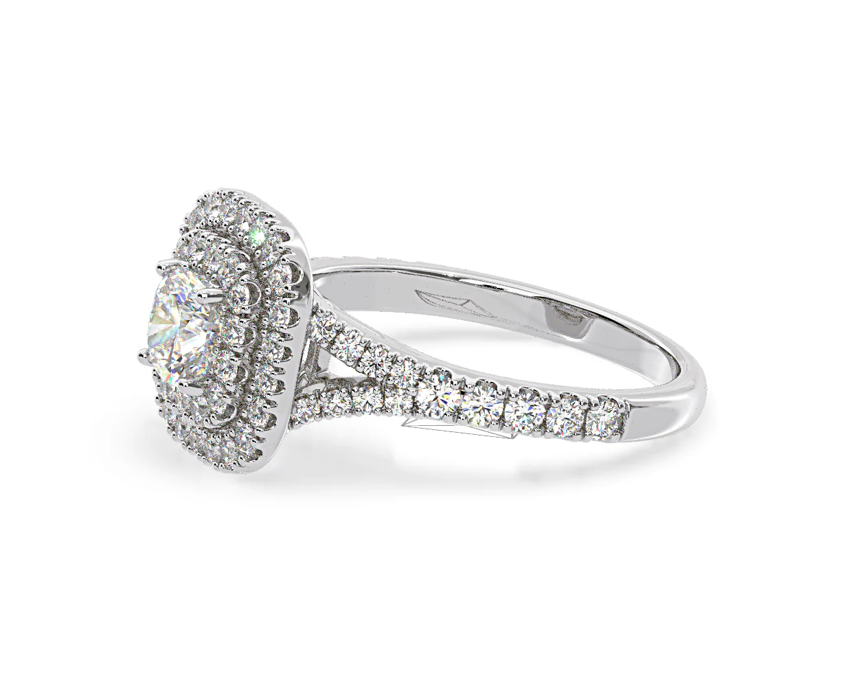 Anastasia Lab Diamond Halo Engagement Ring in Platinum 1.30ct F/VS1 - Image 104