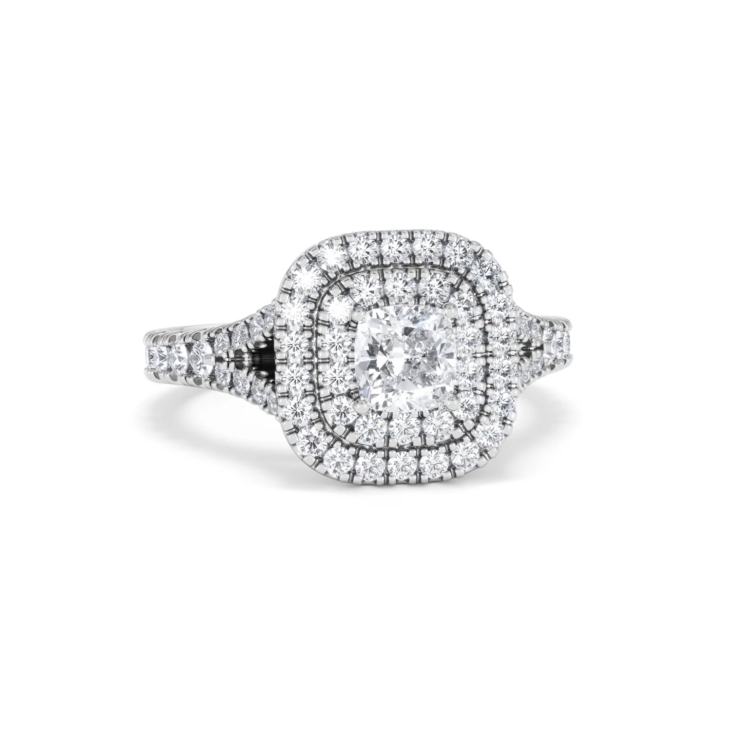 Anastasia Lab Diamond Halo Engagement Ring in Platinum 1.30ct F/VS1 - Image 12