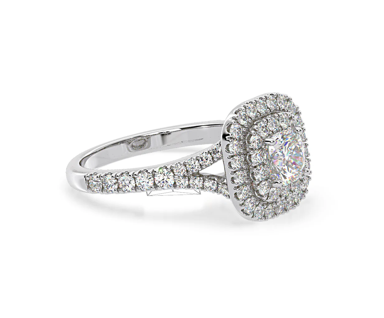 Anastasia Lab Diamond Halo Engagement Ring in Platinum 1.30ct F/VS1 - Image 158