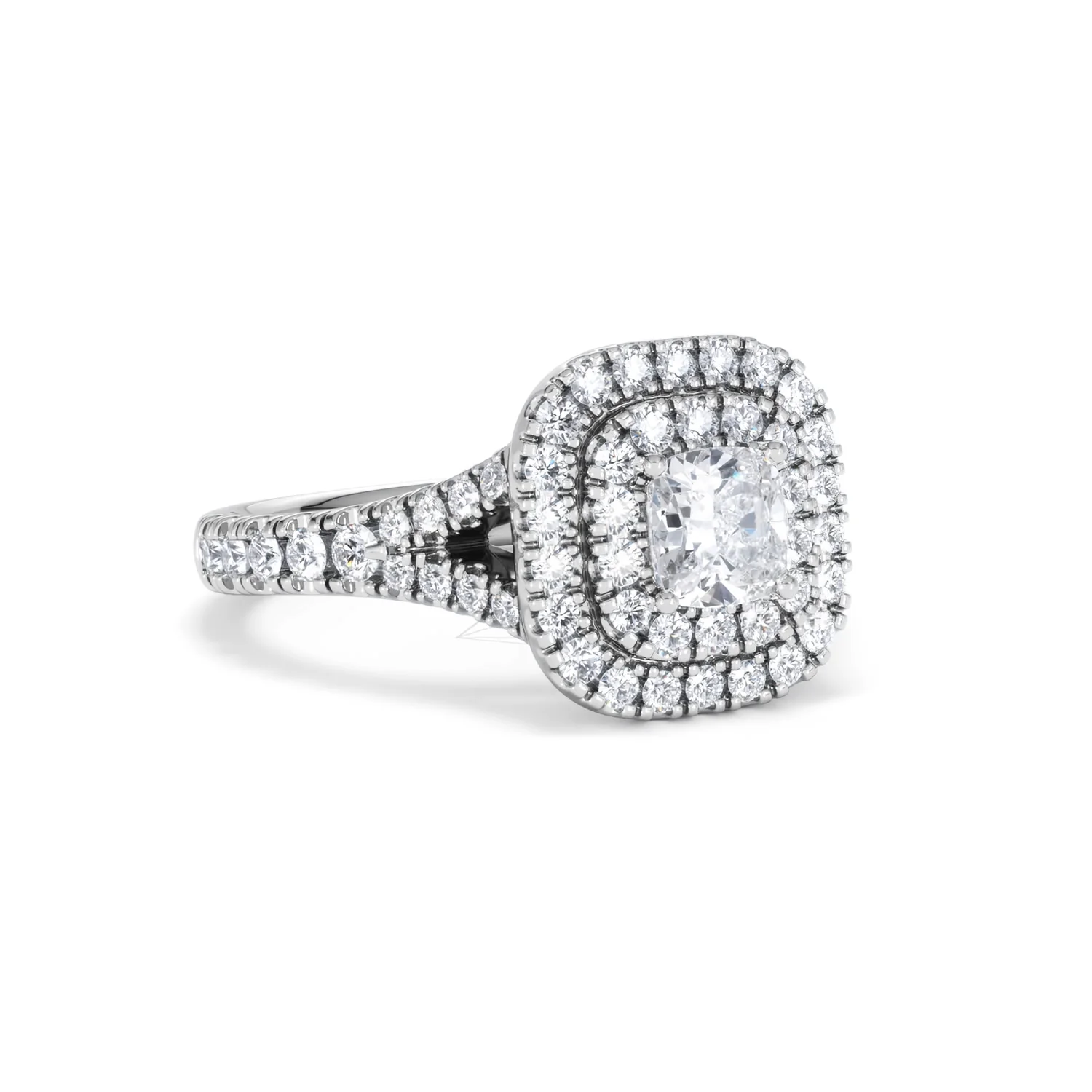 Anastasia Lab Diamond Halo Engagement Ring in Platinum 1.30ct F/VS1 - Image 16
