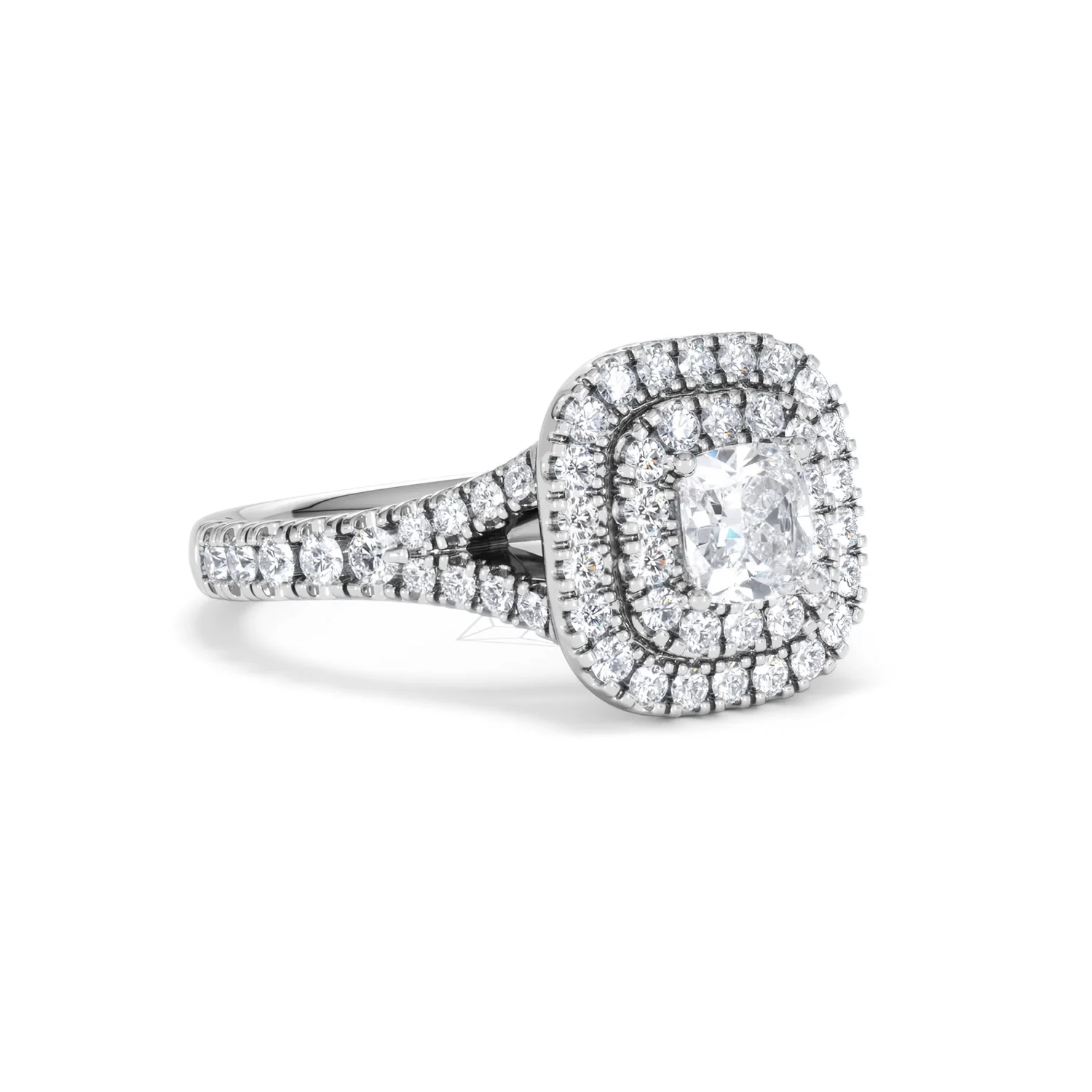 Anastasia Lab Diamond Halo Engagement Ring in Platinum 1.30ct F/VS1 - Image 17