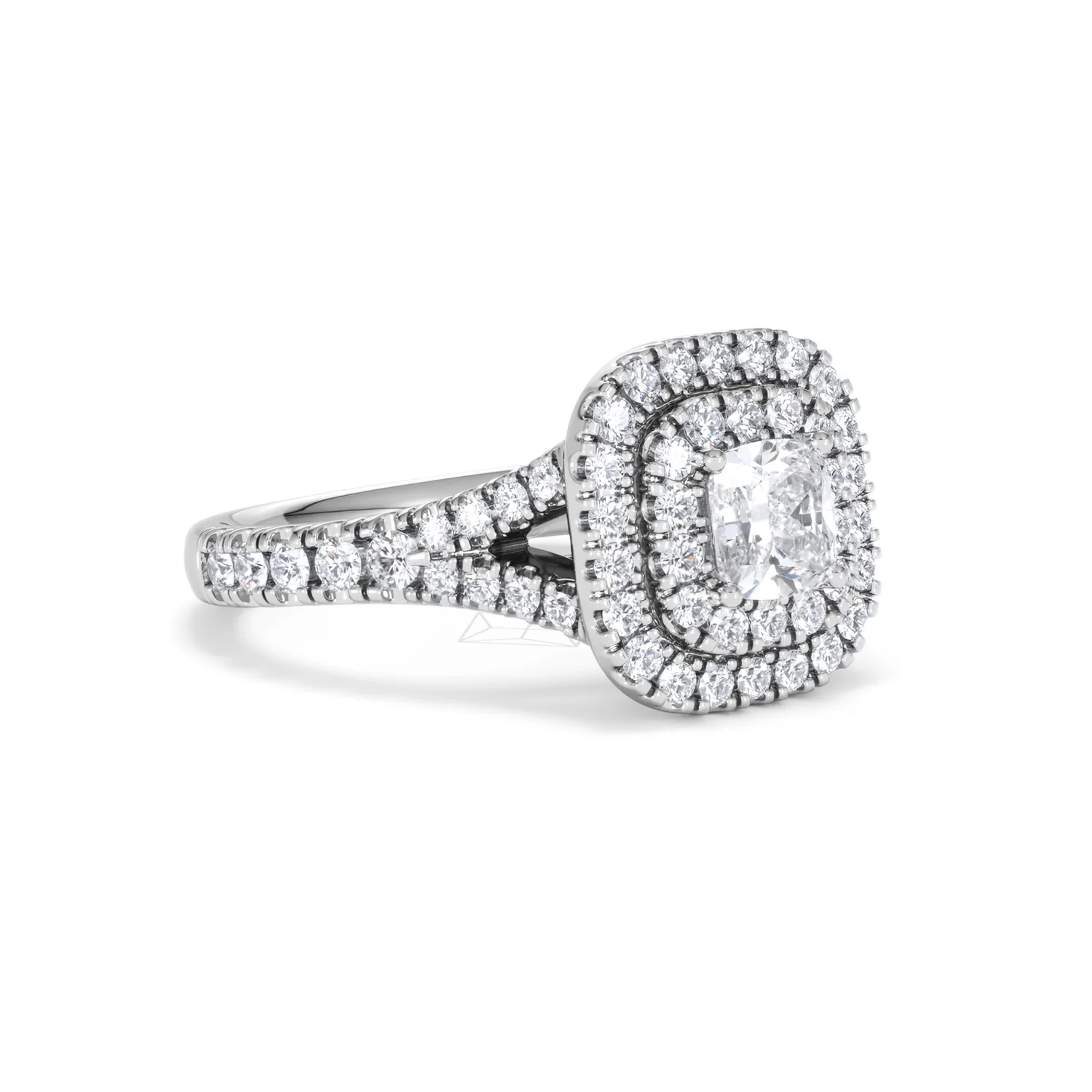 Anastasia Lab Diamond Halo Engagement Ring in Platinum 1.30ct F/VS1 - Image 18