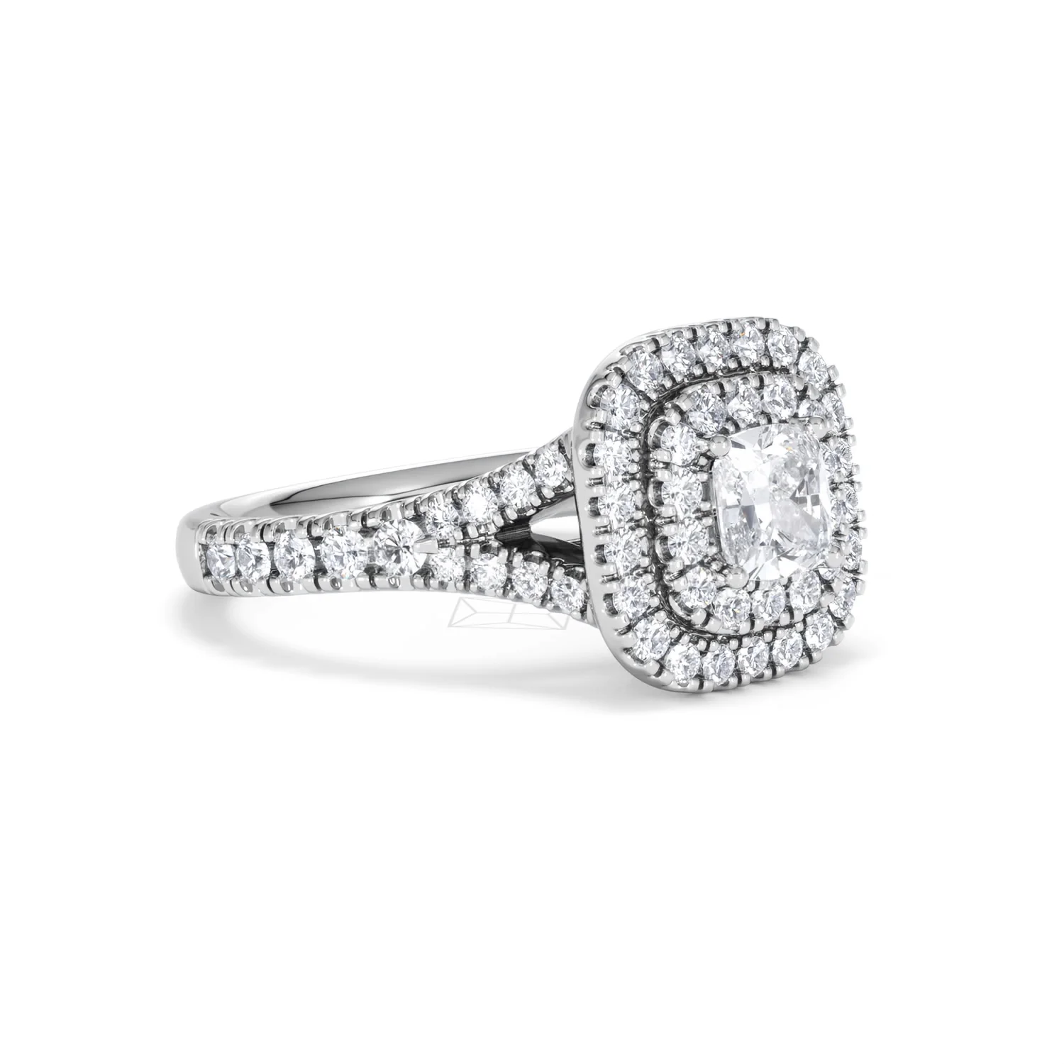 Anastasia Lab Diamond Halo Engagement Ring in Platinum 1.30ct F/VS1 - Image 19