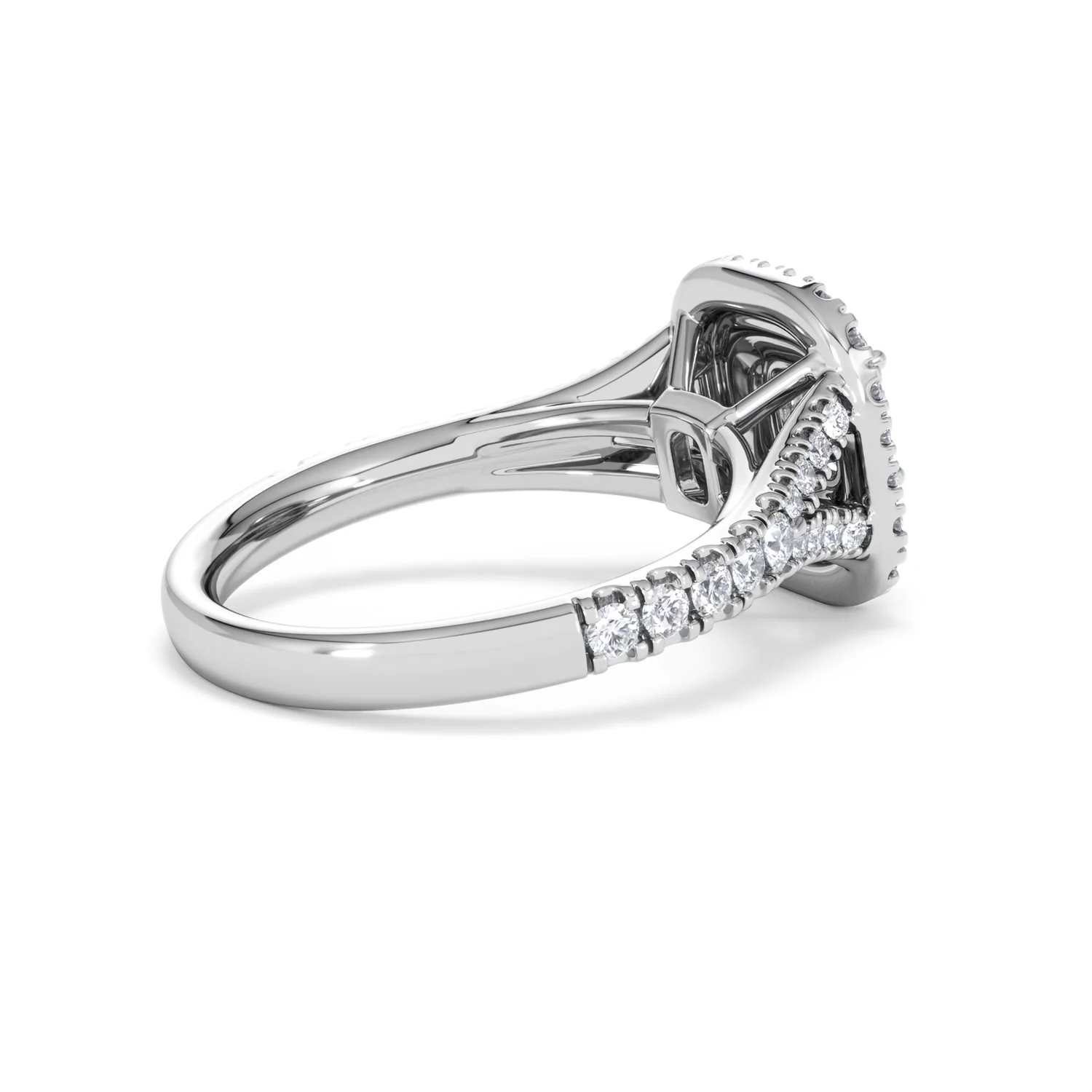 Anastasia Lab Diamond Halo Engagement Ring in Platinum 1.30ct F/VS1 - Image 37