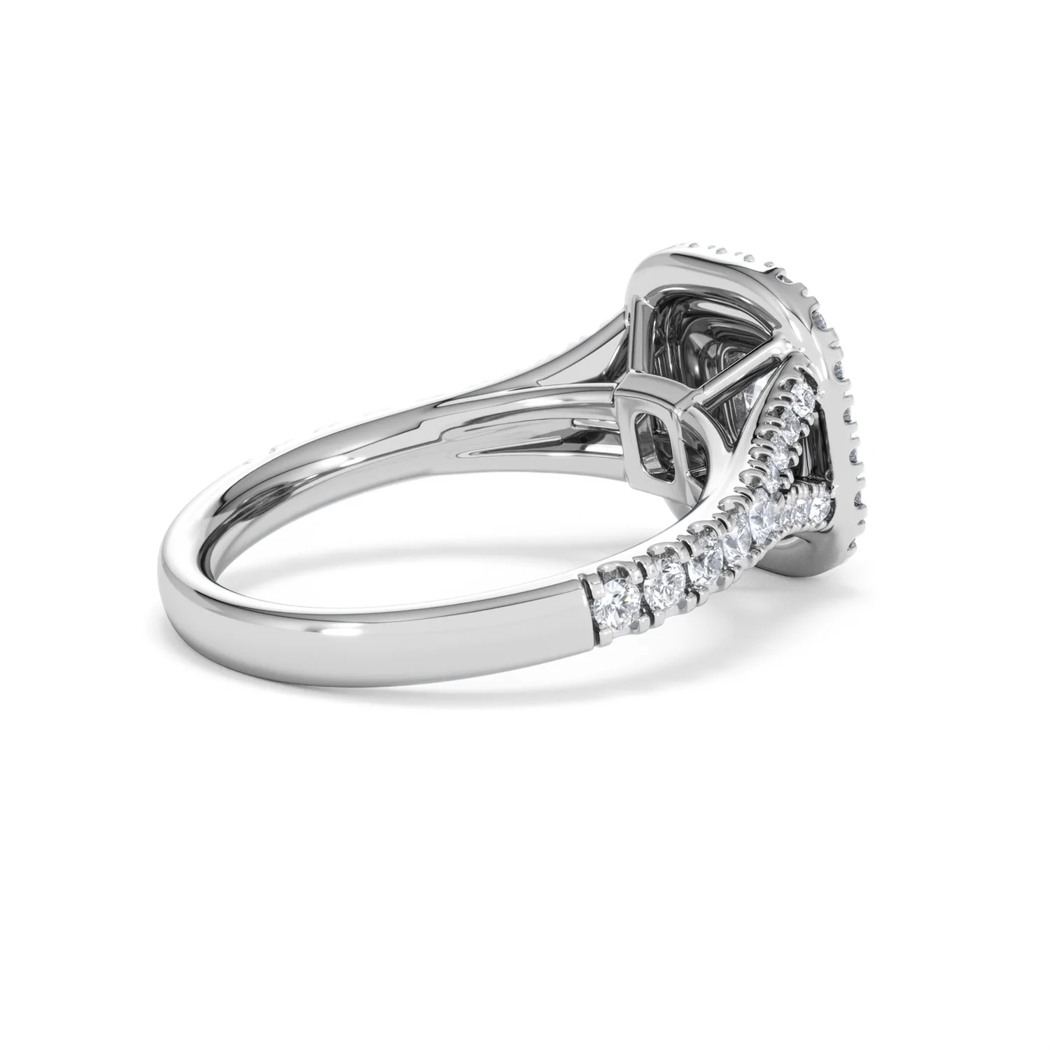 Anastasia Lab Diamond Halo Engagement Ring in Platinum 1.30ct F/VS1 - Image 38