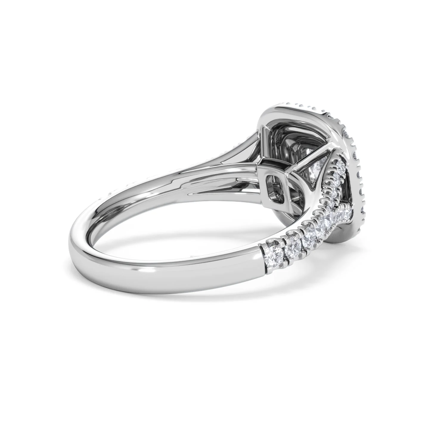 Anastasia Lab Diamond Halo Engagement Ring in Platinum 1.30ct F/VS1 - Image 39