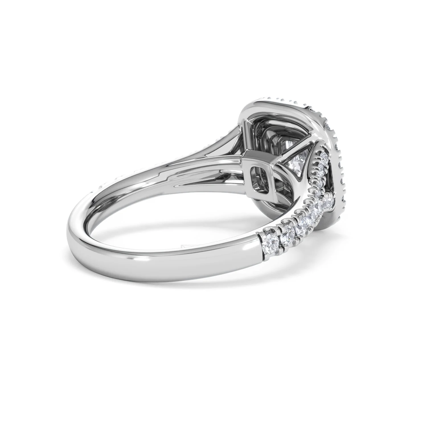 Anastasia Lab Diamond Halo Engagement Ring in Platinum 1.30ct F/VS1 - Image 40
